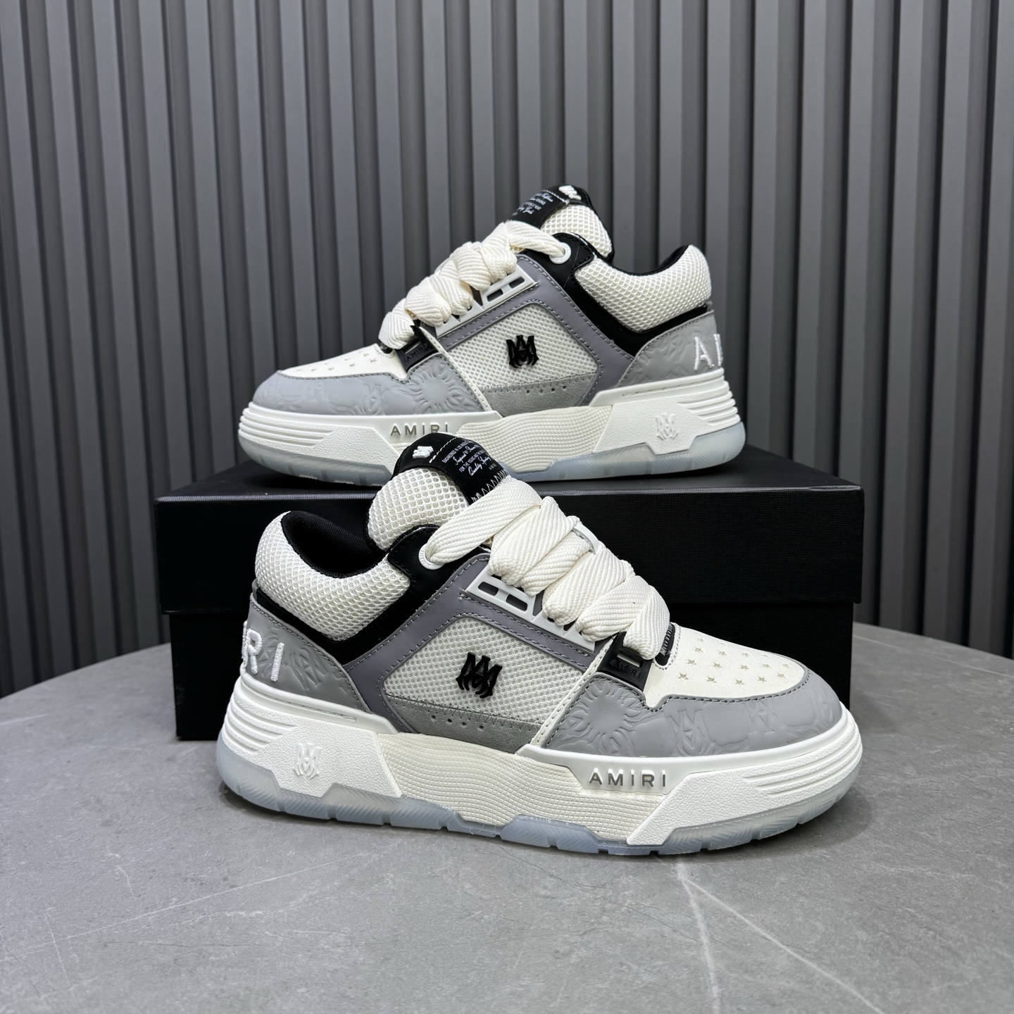 AMIRI MA-1 Low Sneakers White/Gray