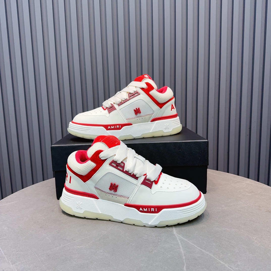 Amiri Low-Top Sneakers White/Red