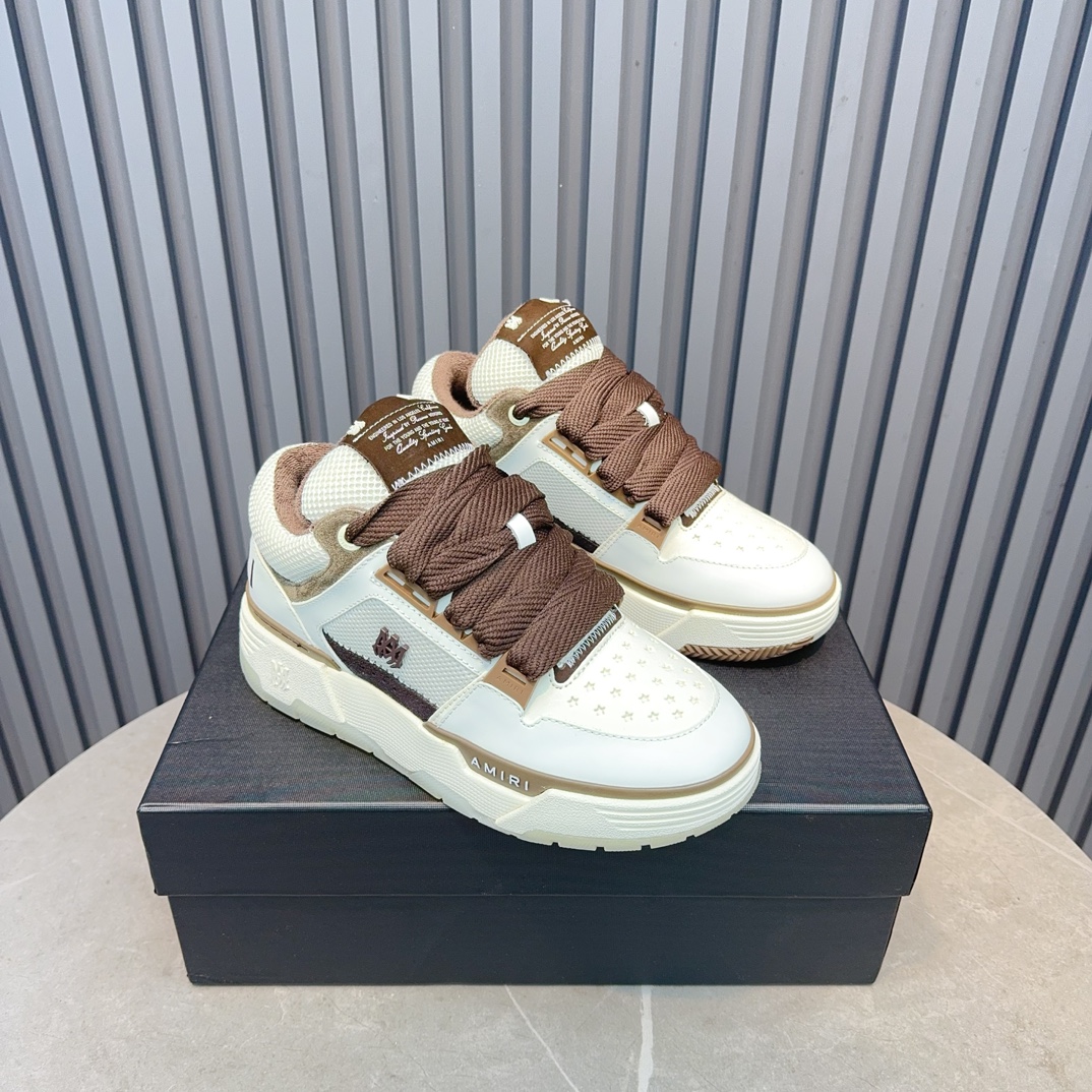 AMIRI Low-Top Sneakers White/Brown