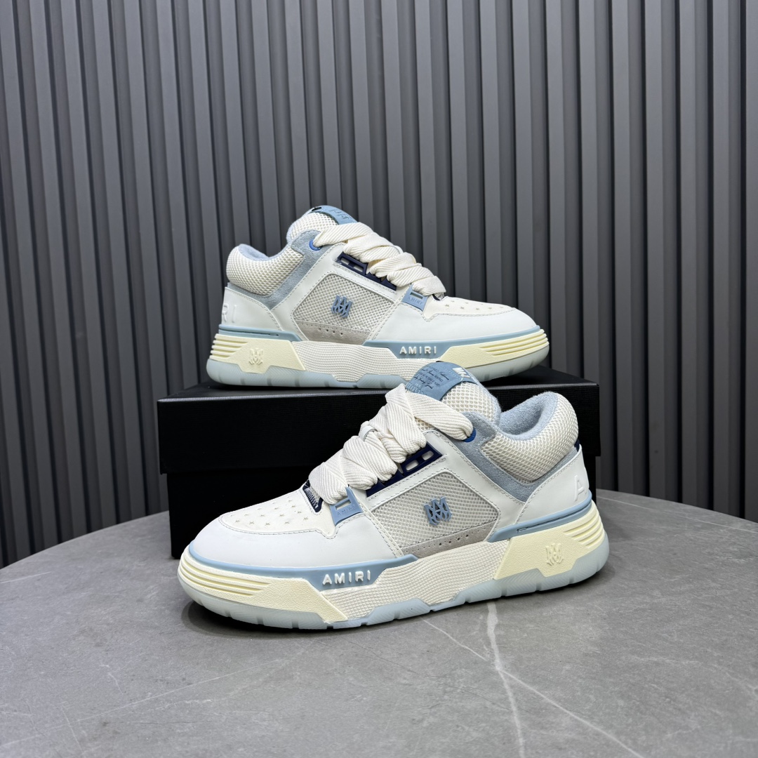 AMIRI Low-Top Sneakers White Blue