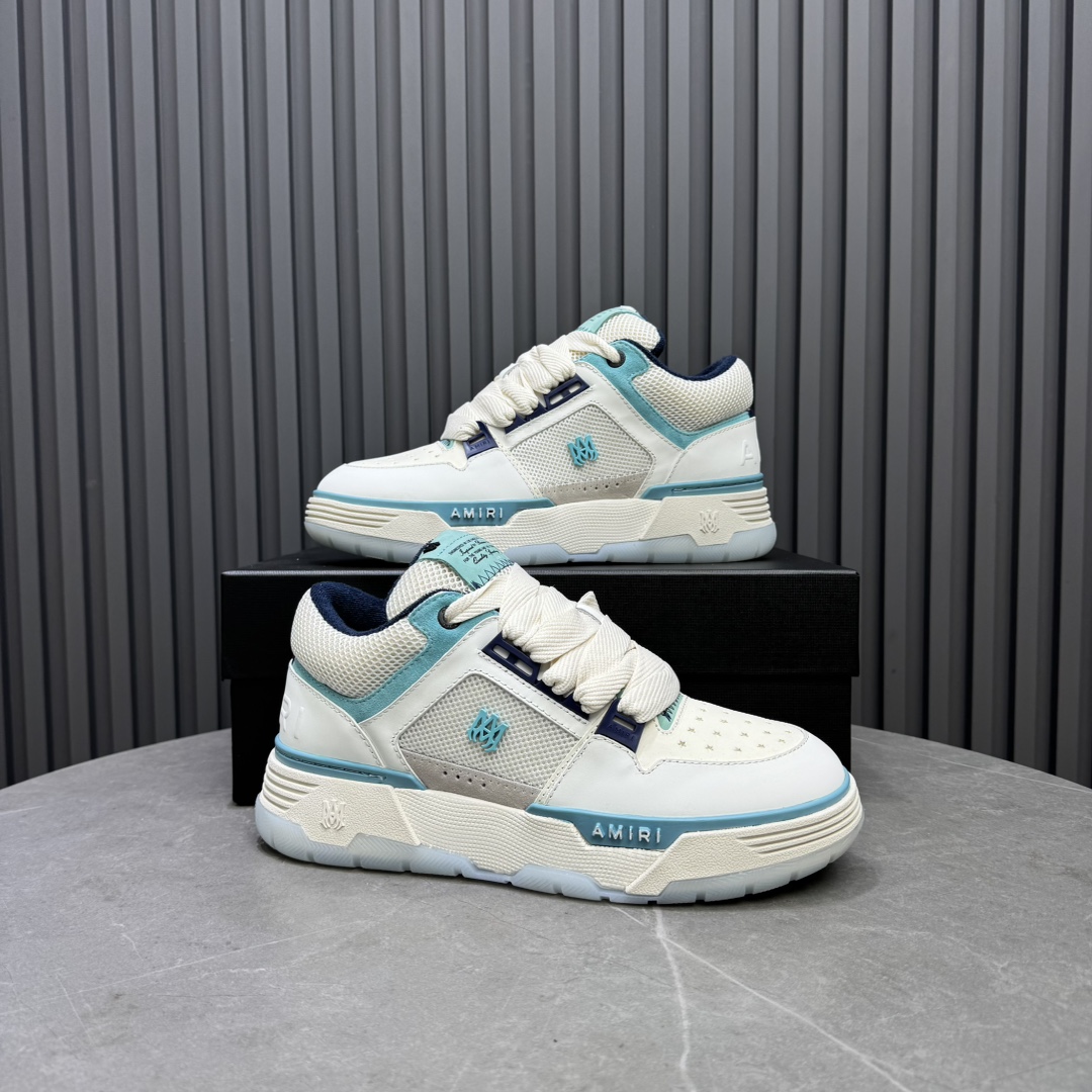 AMIRI Low-Top Sneakers White Blue