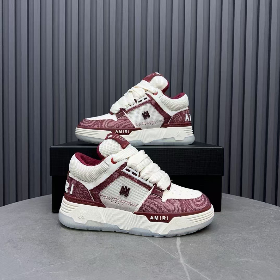 Amiri Low-Top Sneakers Burgundy