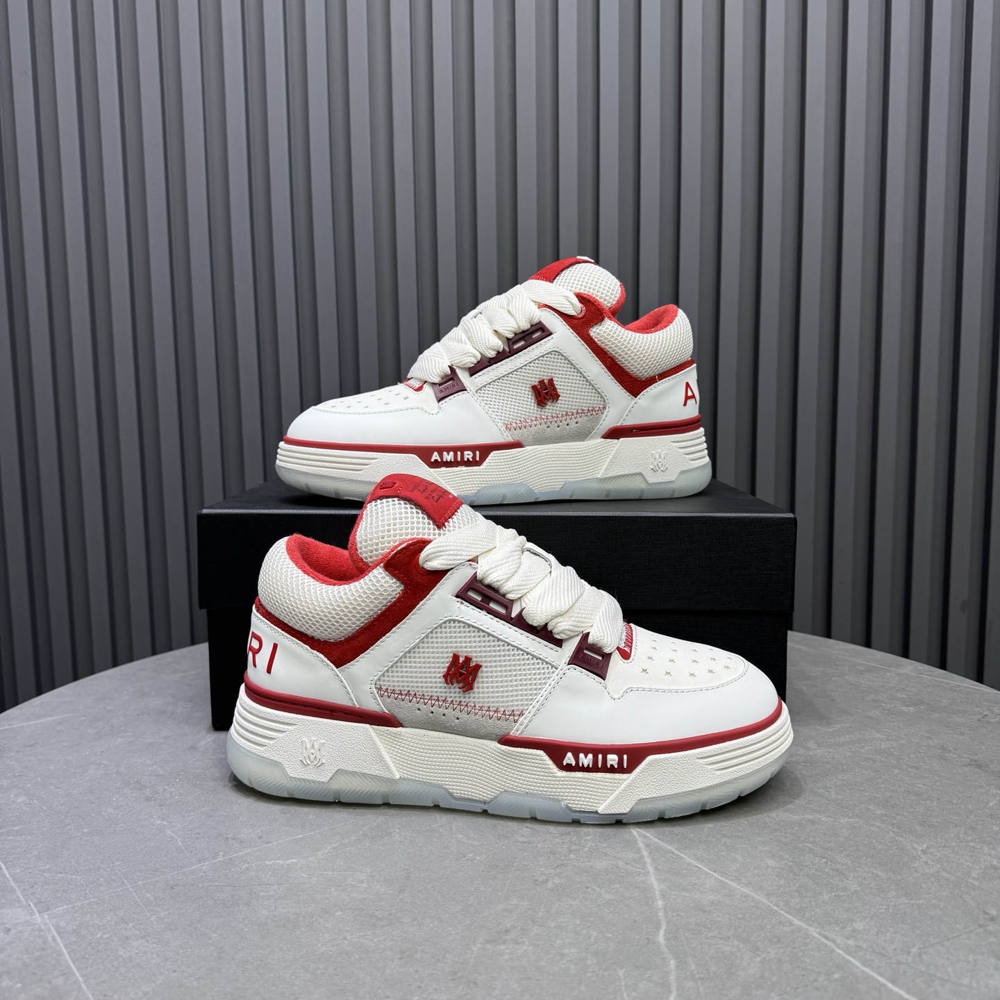 Amiri Low-Top Sneakers White/Red