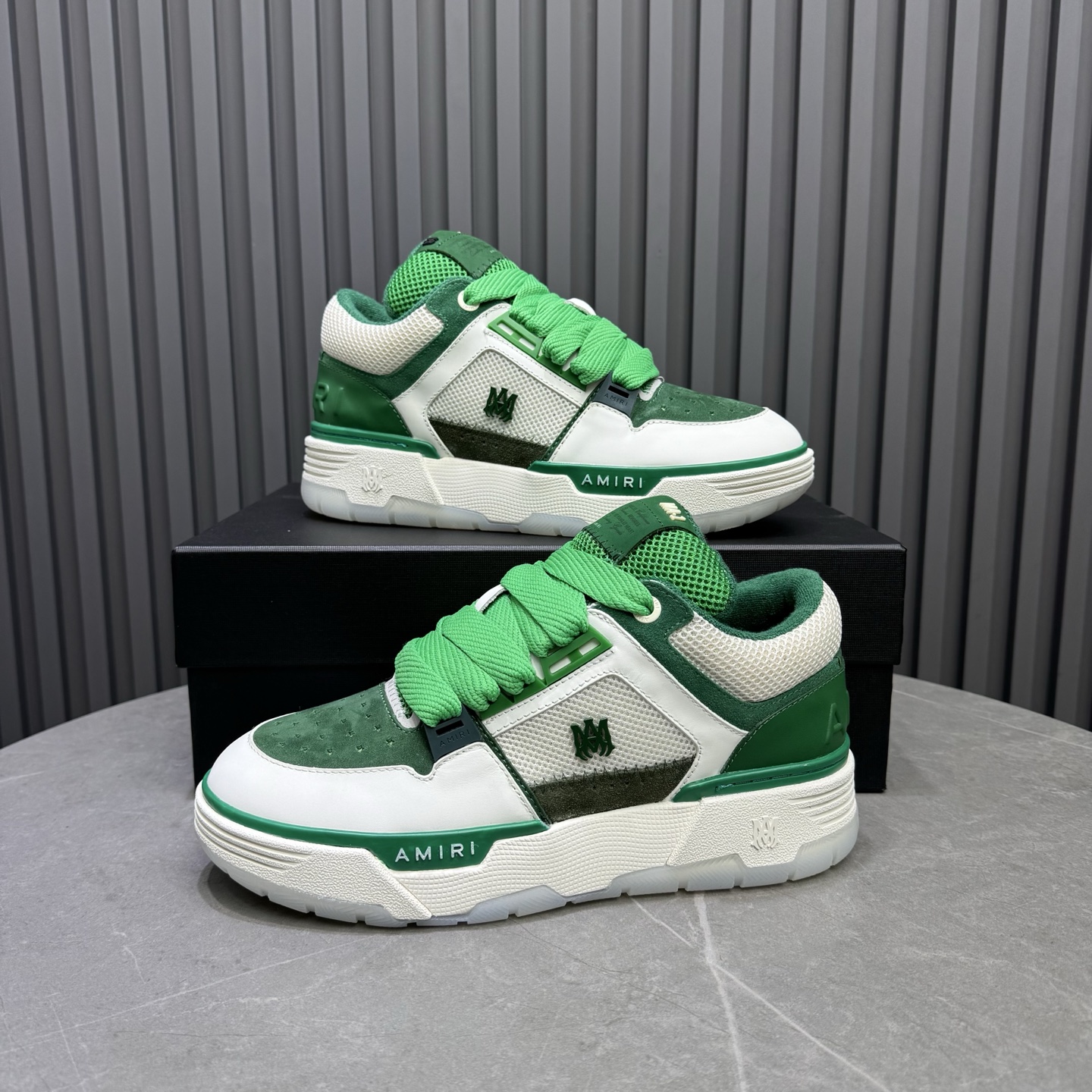 AMIRI Low-Top Sneakers Green/White