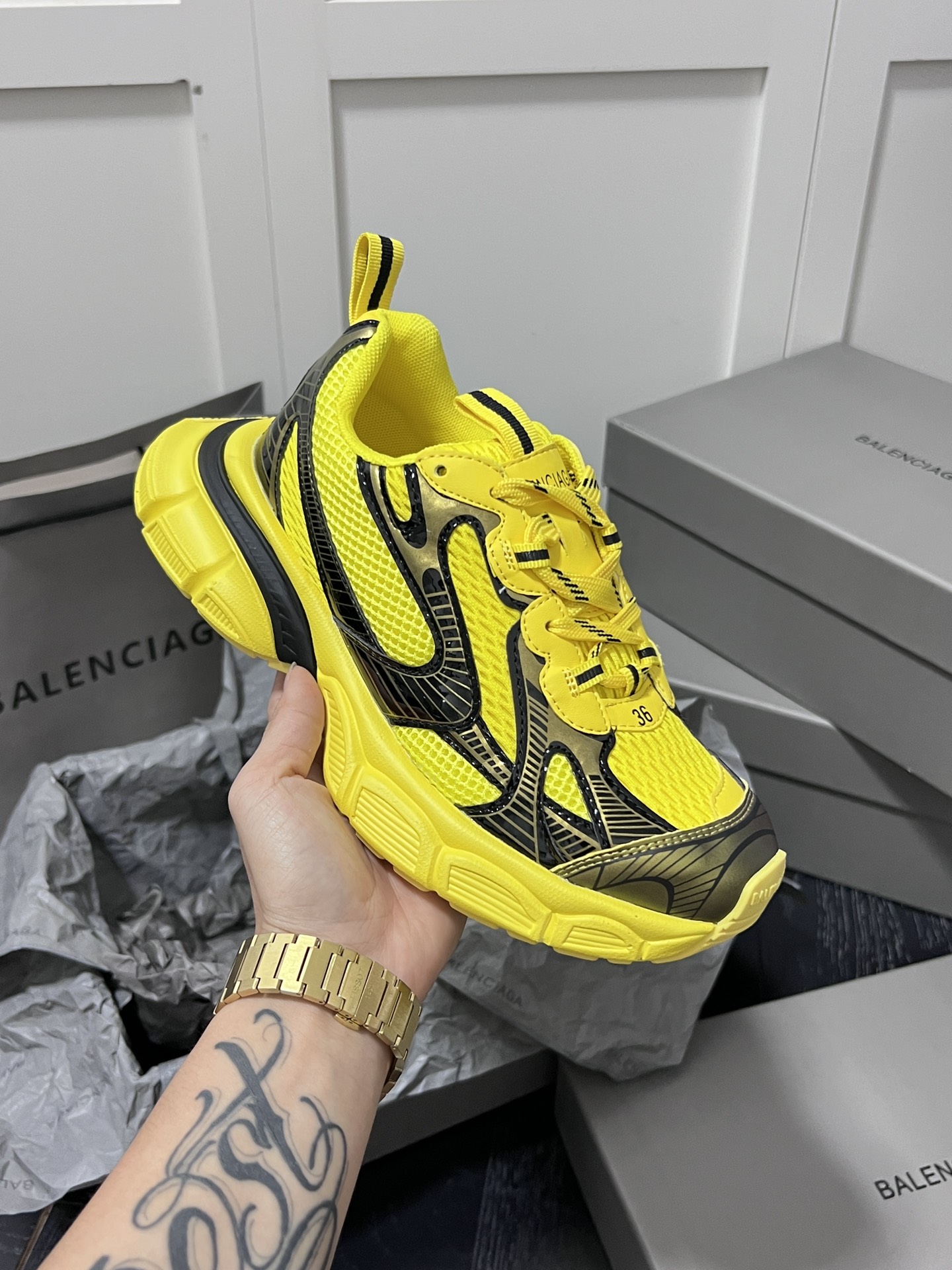 Balenciaga Track Sneaker Yellow