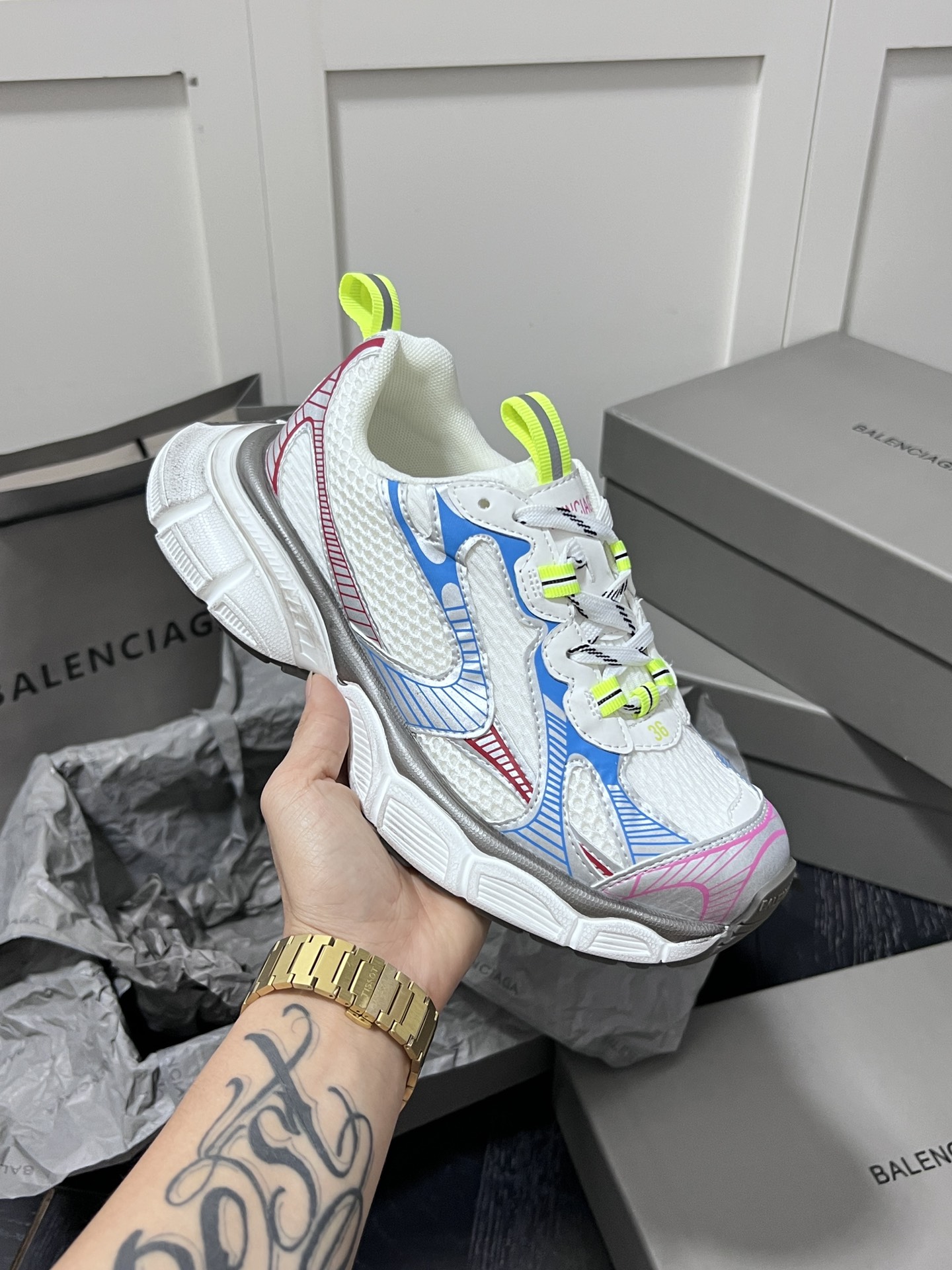 Balenciaga Triple S Dad Sneakers Multi