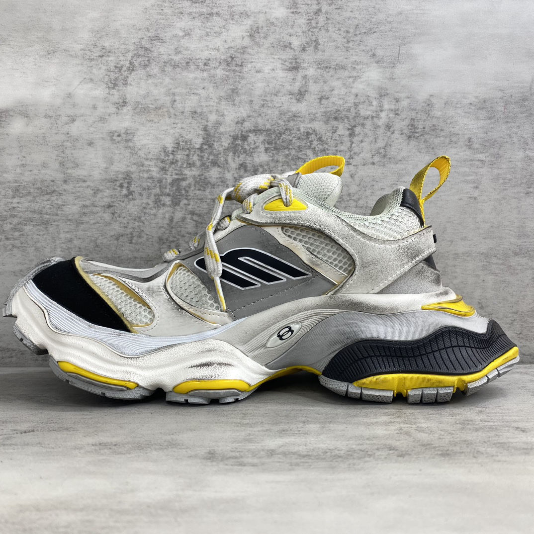Balenciaga Cargo Chunky Sneakers White Yellow