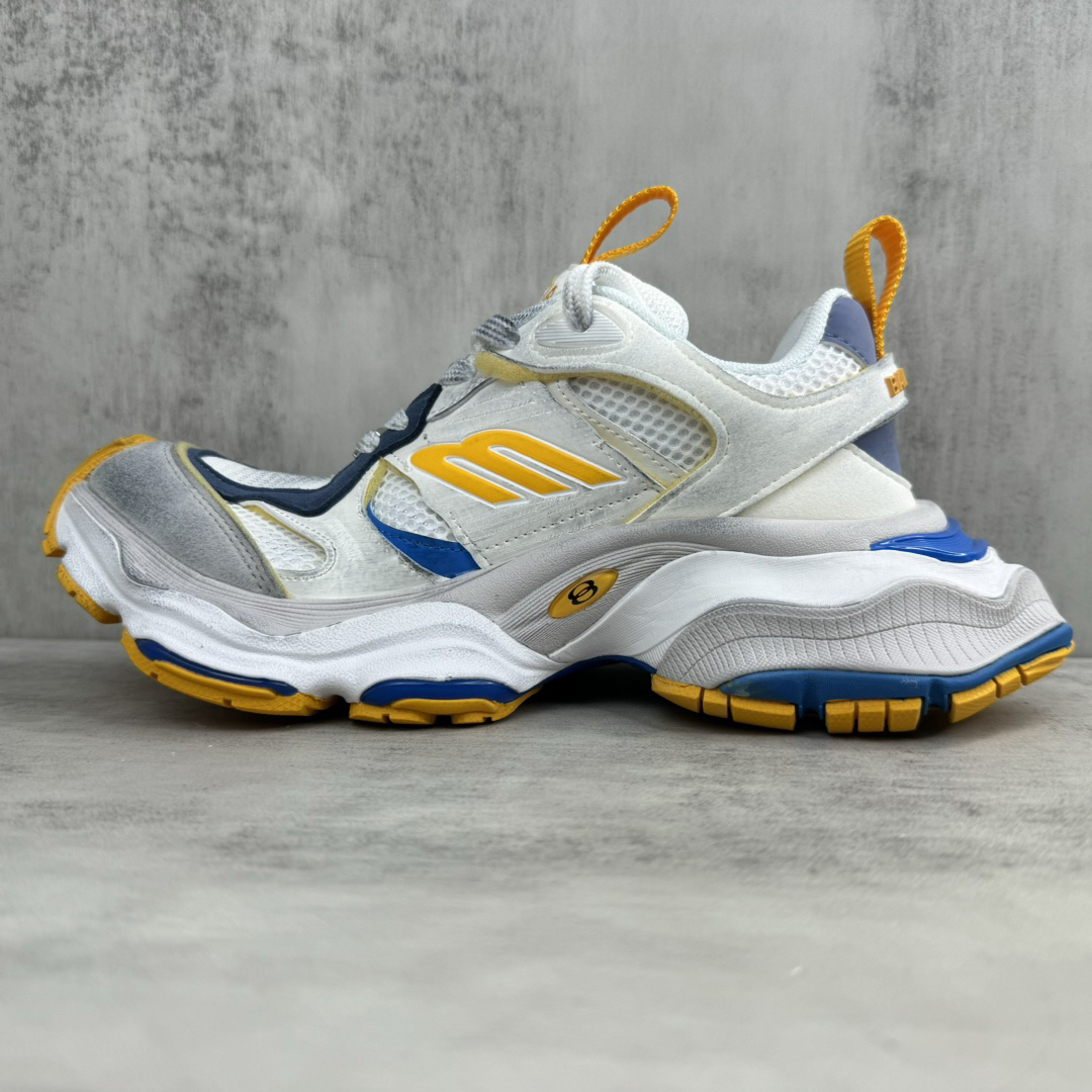Balenciaga Cargo Sneakers White/Blue/Yellow