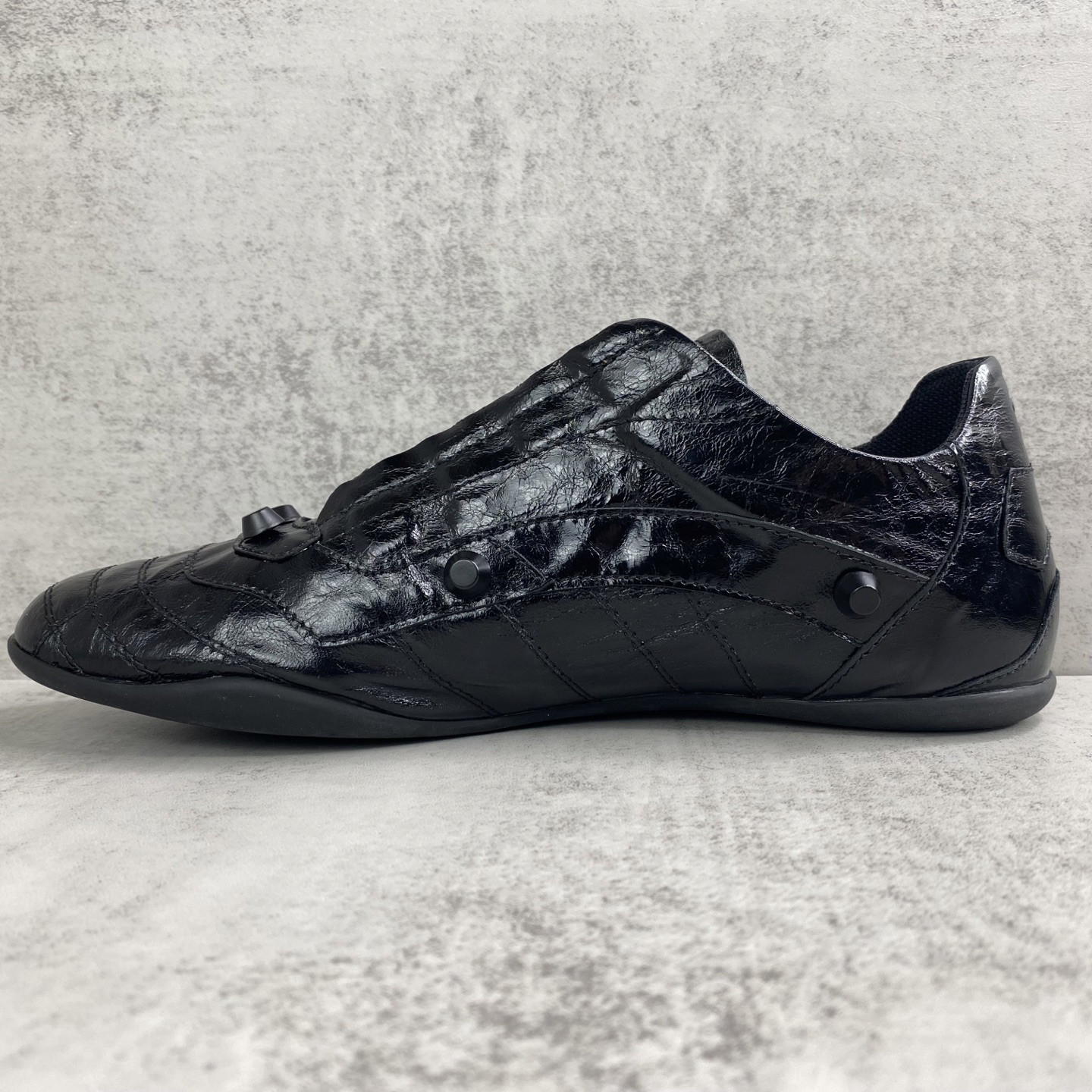 Balenciaga Punk Lace-Up Shoes Black
