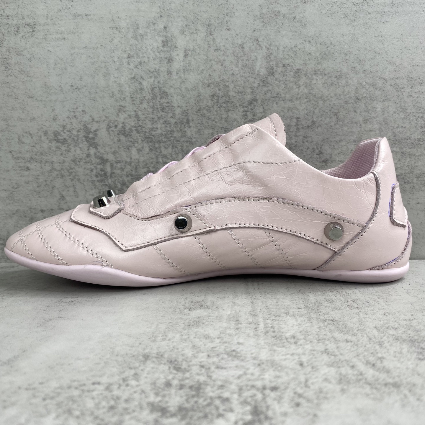 Balenciaga Punk Lace-Up Shoes Pink