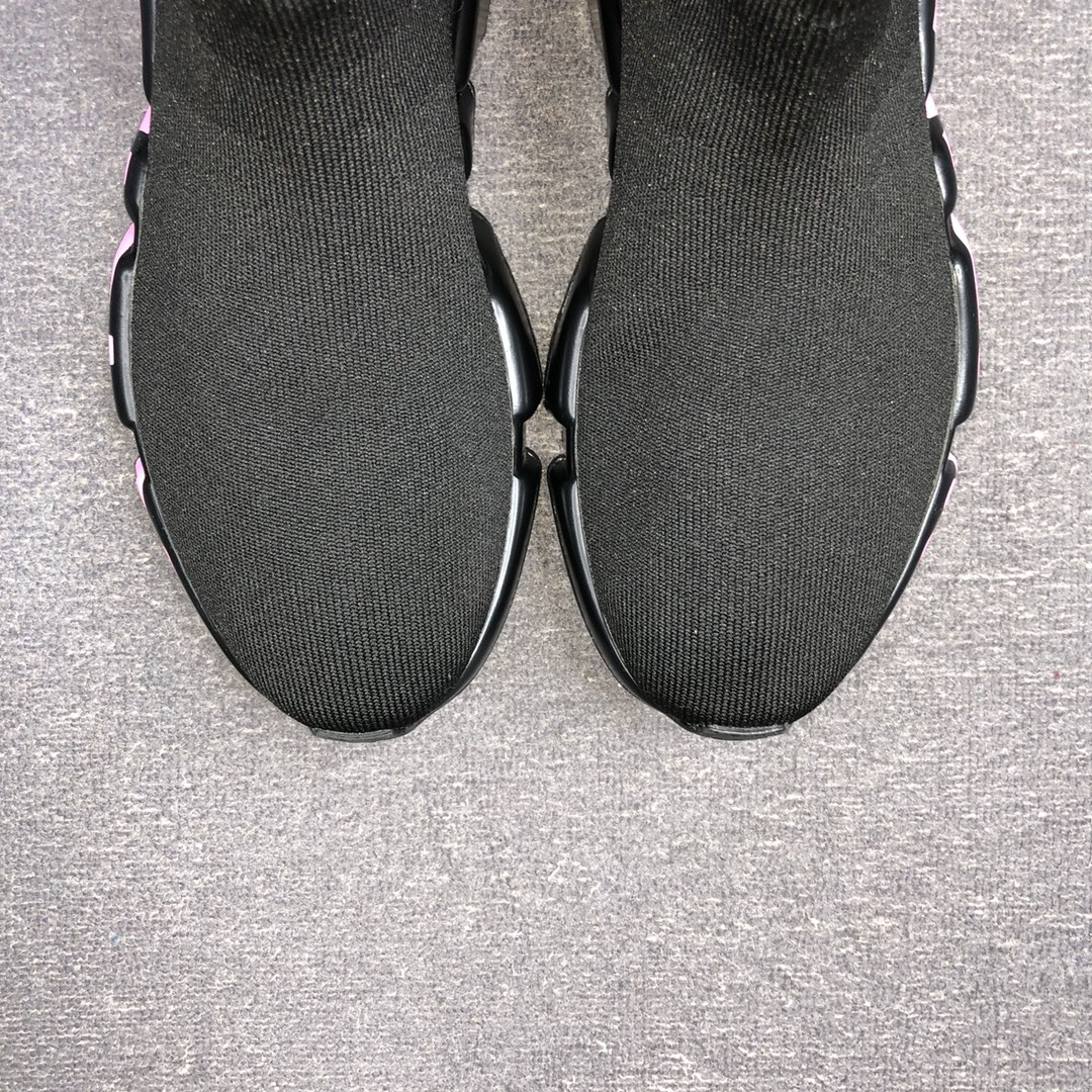 Balenciaga Speed Sock Sneakers Black/Pink