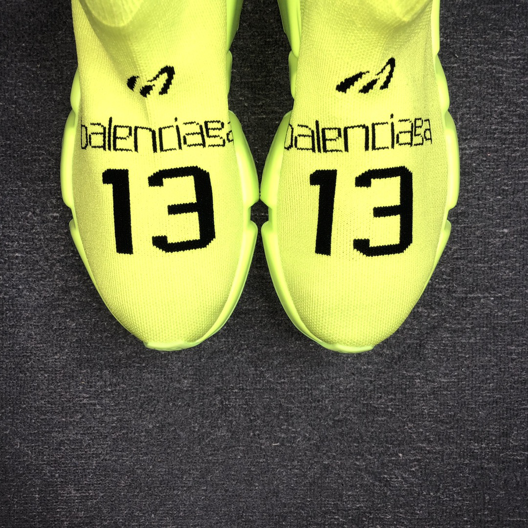 Balenciaga Speed Sock Sneakers Neon Yellow