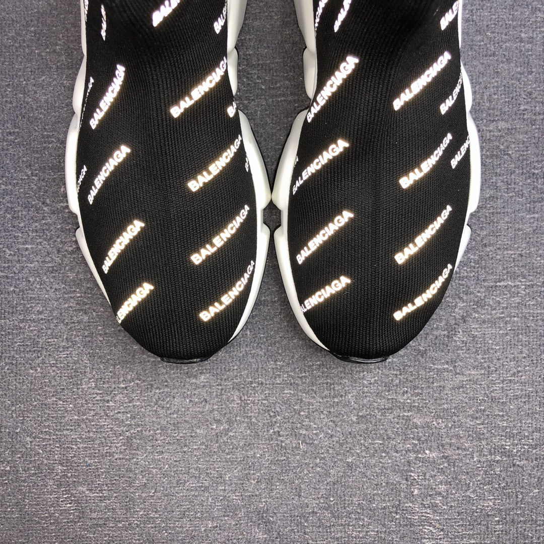 Balenciaga Speed Sock Sneaker Black/White