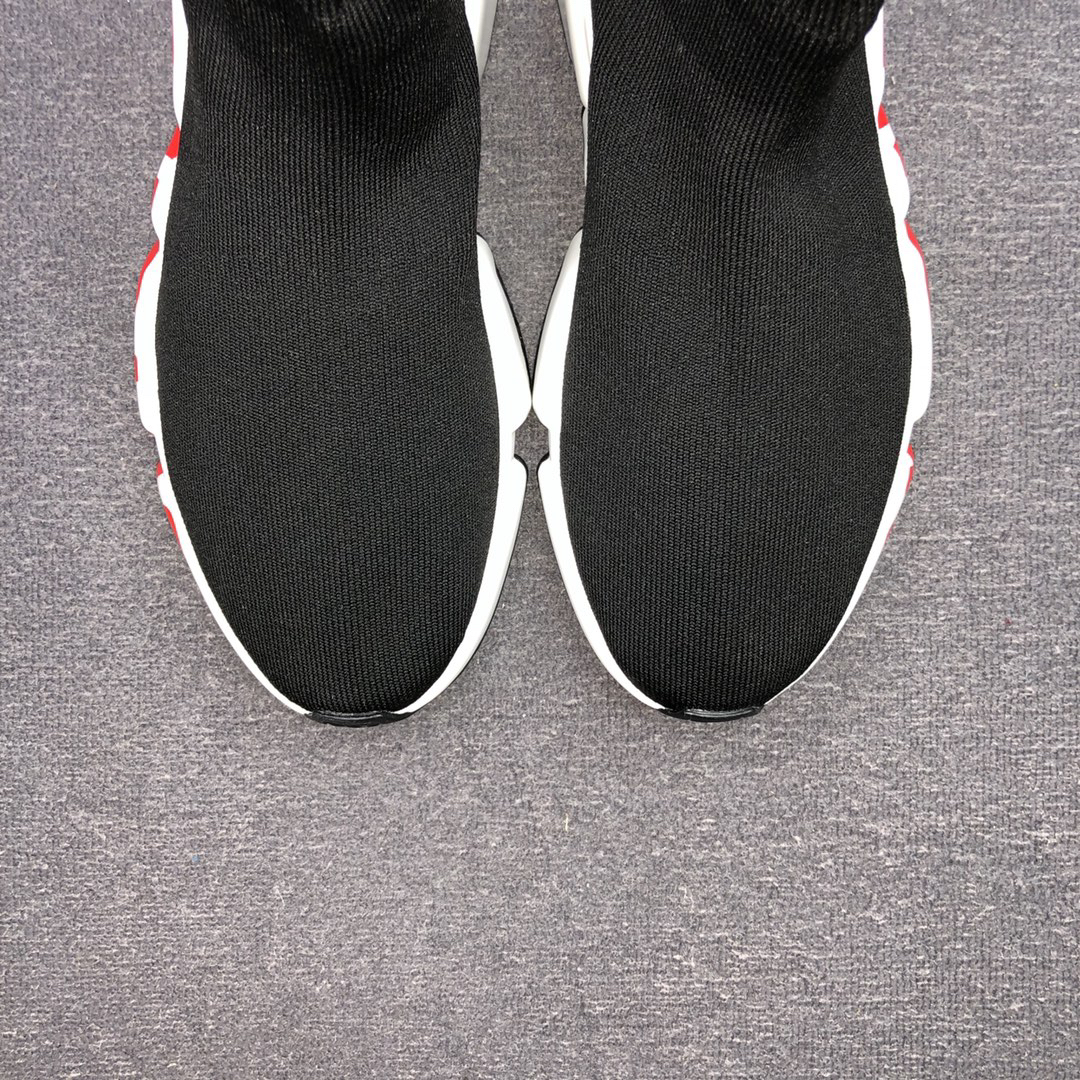 Balenciaga Speed Sock Sneakers Black/Red/White