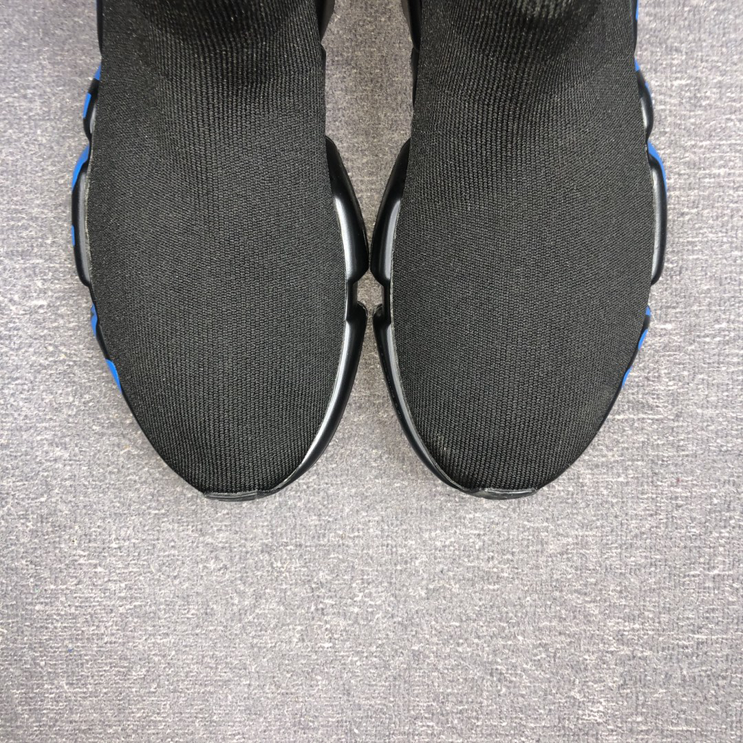 Balenciaga Speed Sock Sneakers Black/Blue