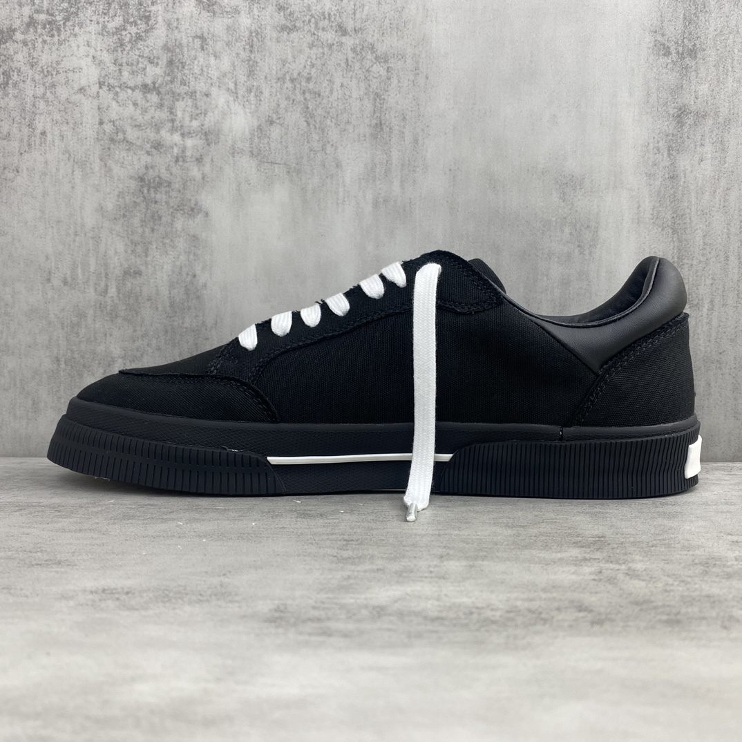 Off-White Low Vulcanized Canvas Sneakers Black