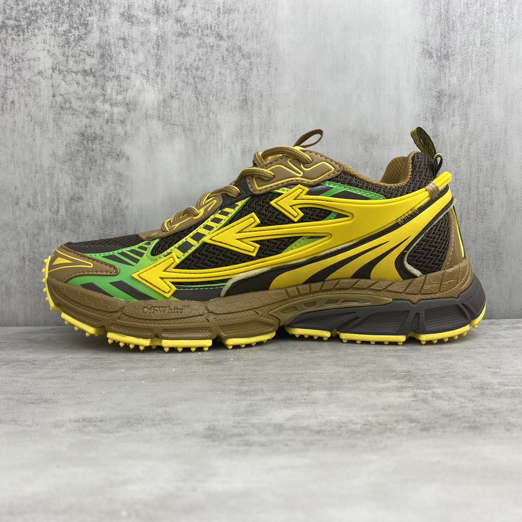 Off-White CO V Runner Sneakers Yellow/Green