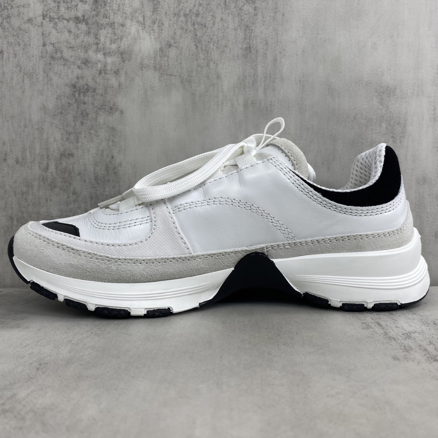 Chanel Chunky Trainer Sneakers White/Black
