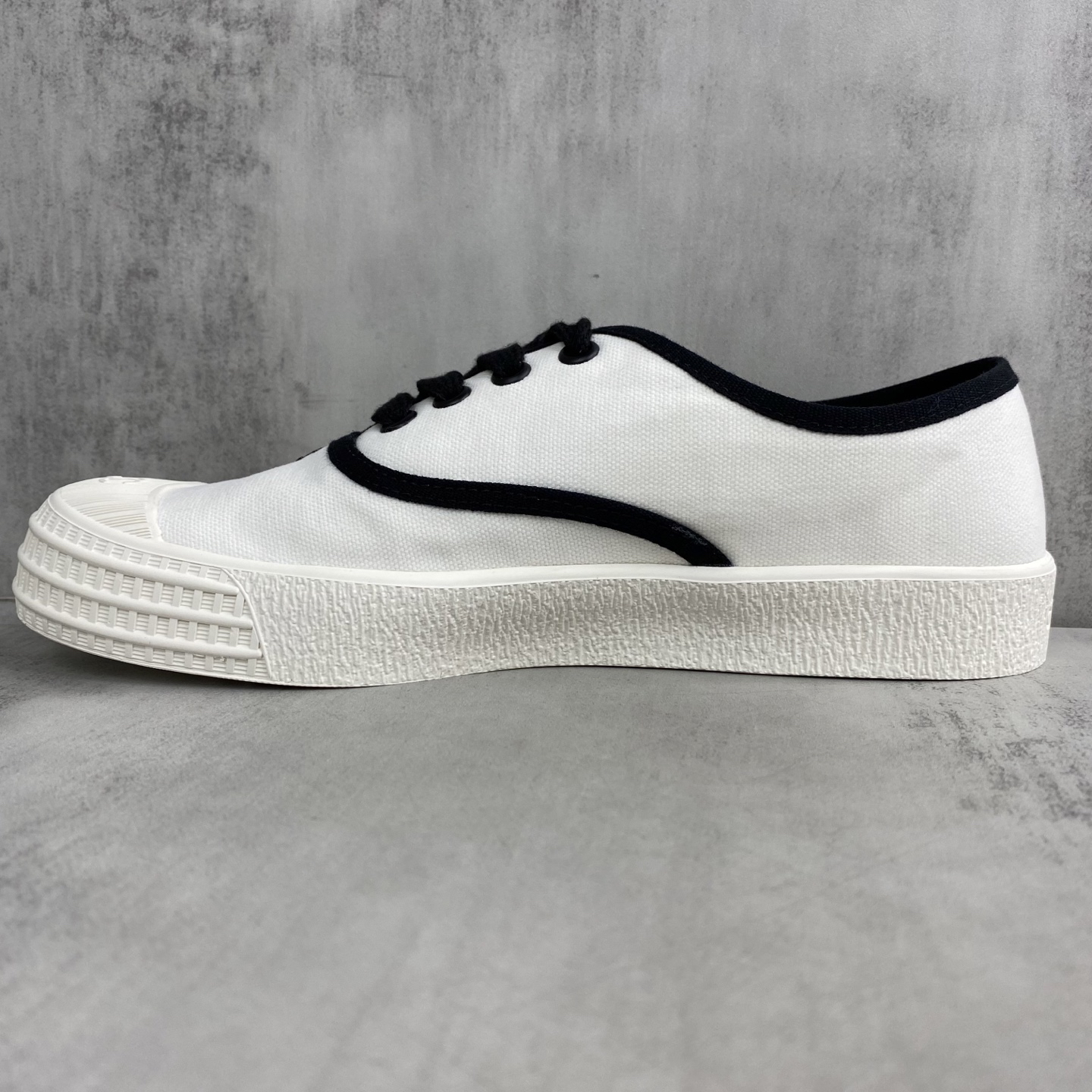 Chanel Vintage Canvas Sneakers Black/White