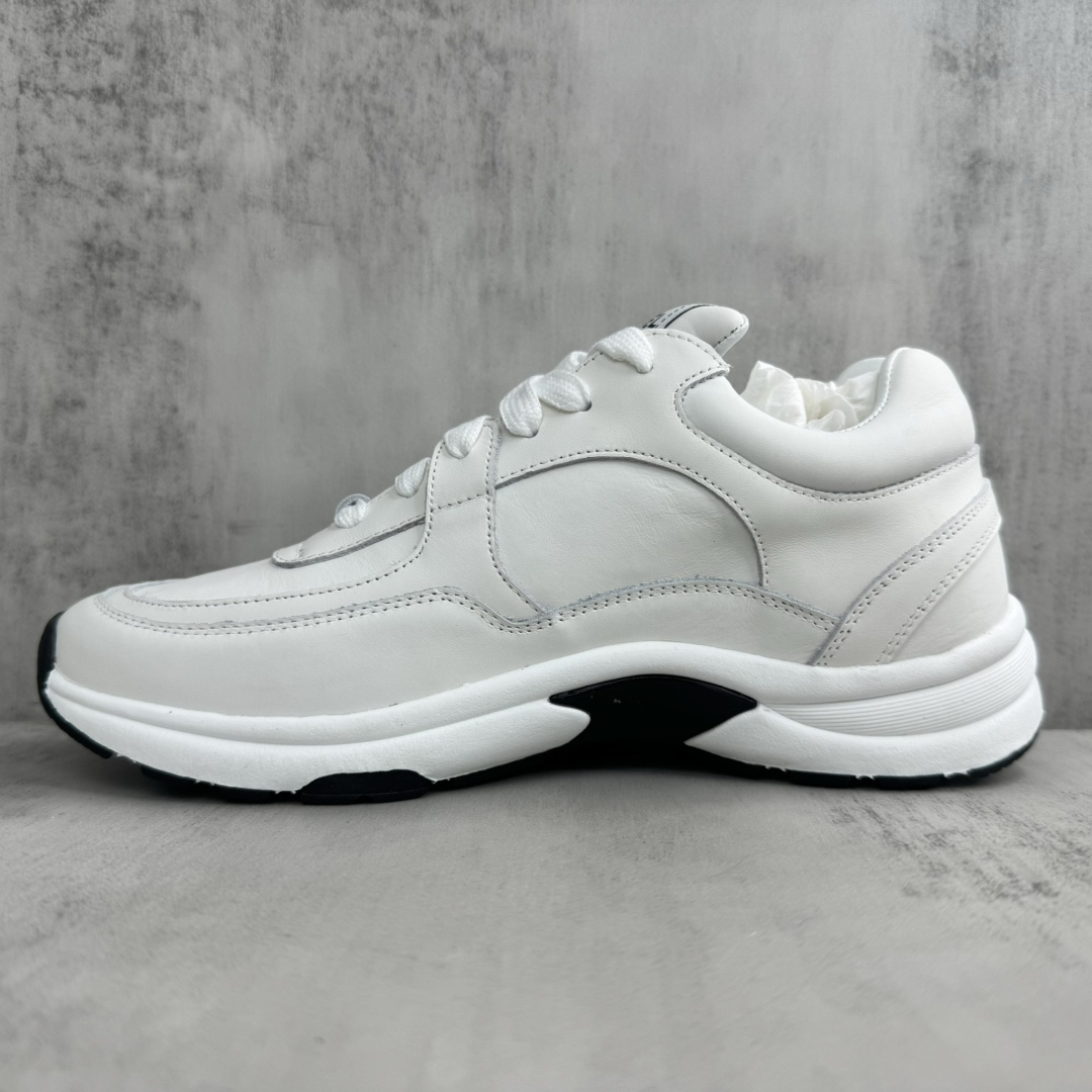 Chanel Panda Low-Top Sneakers White
