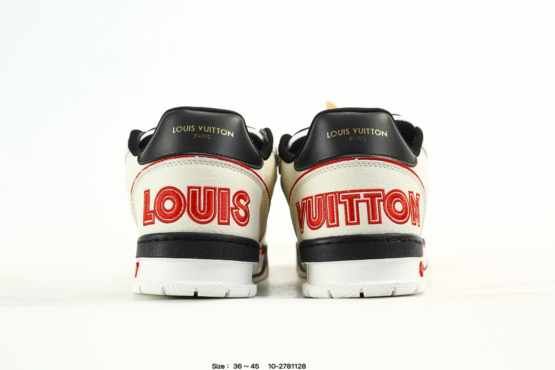 Louis Vuitton Trainer Low Sneaker Black/White/Red