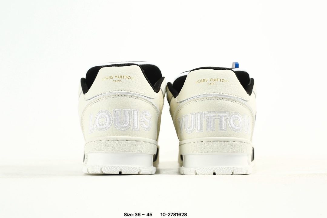 Louis Vuitton Trainer Low Sneaker White Black