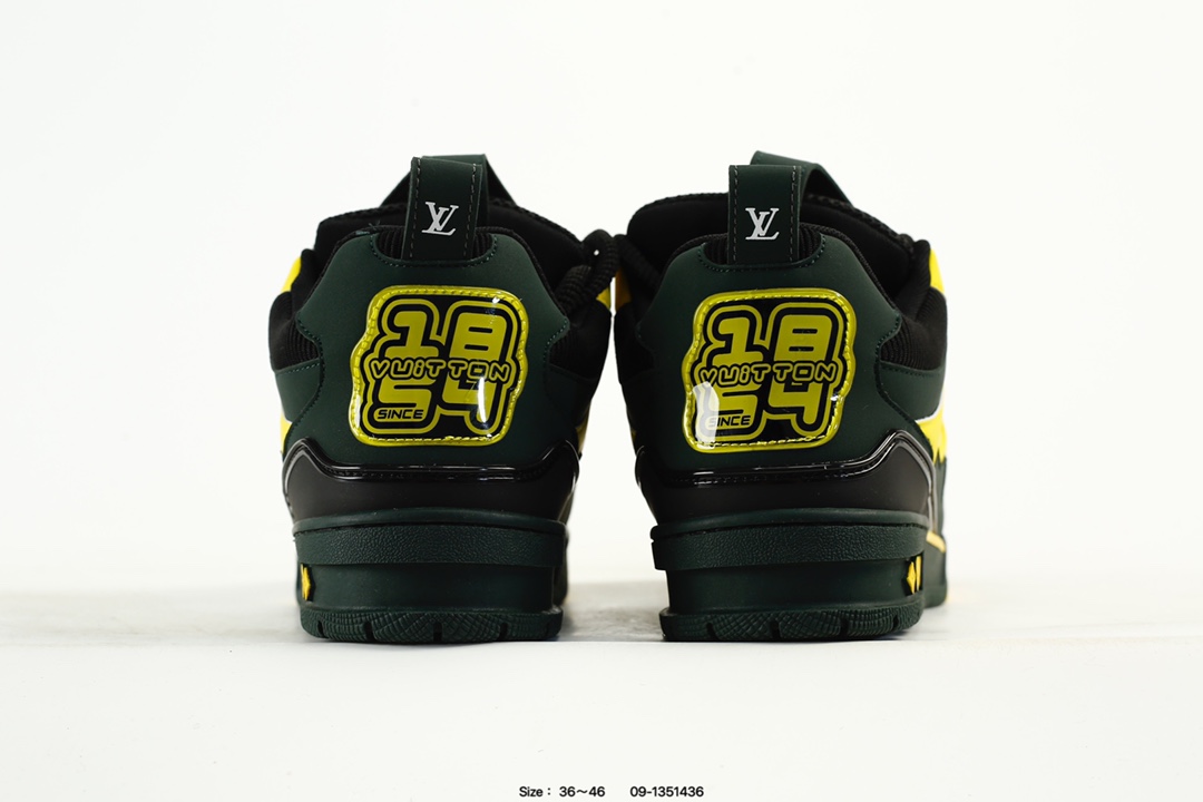 Louis Vuitton Trainer Low Sneaker Black Yellow