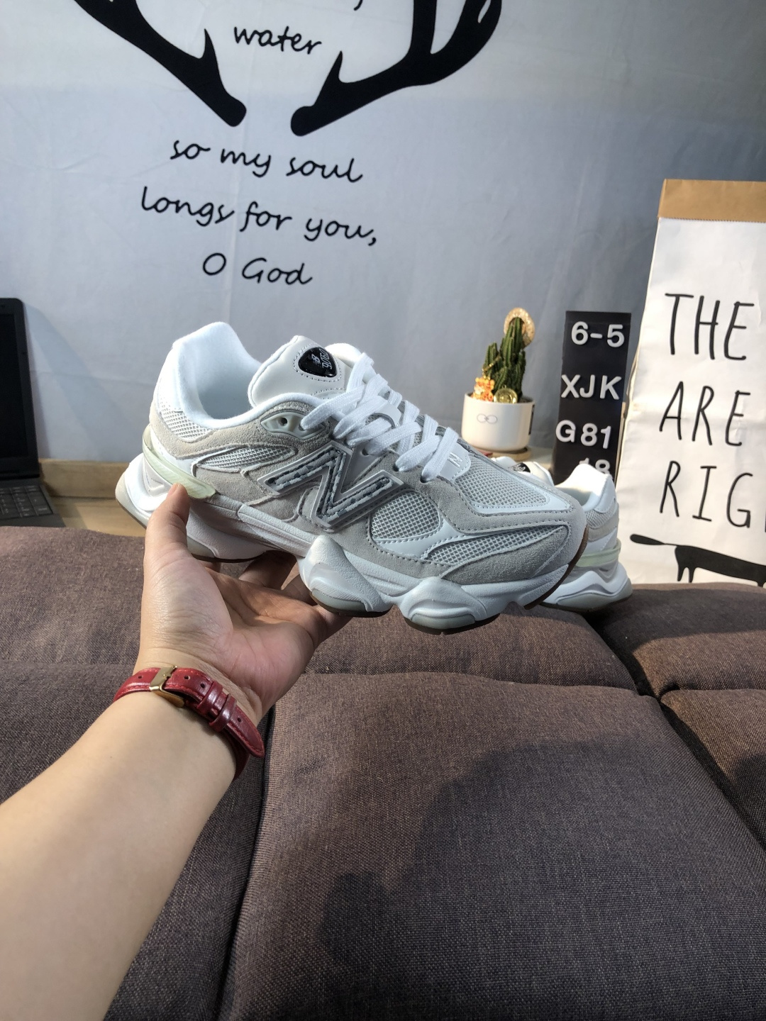 New Balance 9060 Chunky Sneakers Grey/White