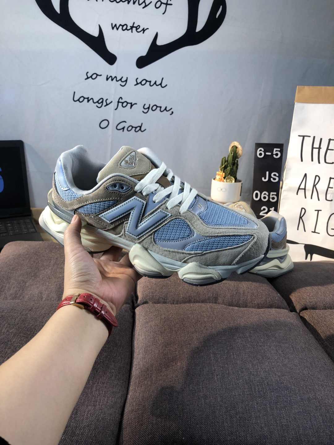 New Balance 9060 Chunky Sneakers Grey Blue