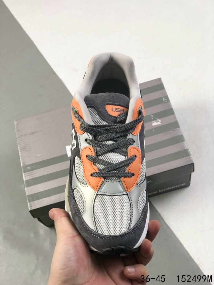 New Balance 992 Retro Runner Grey/Orange