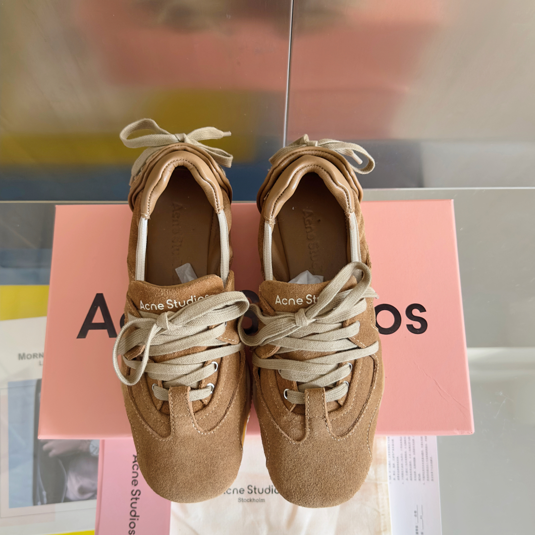 Acne Studios Lace Ballet Sneakers Brown