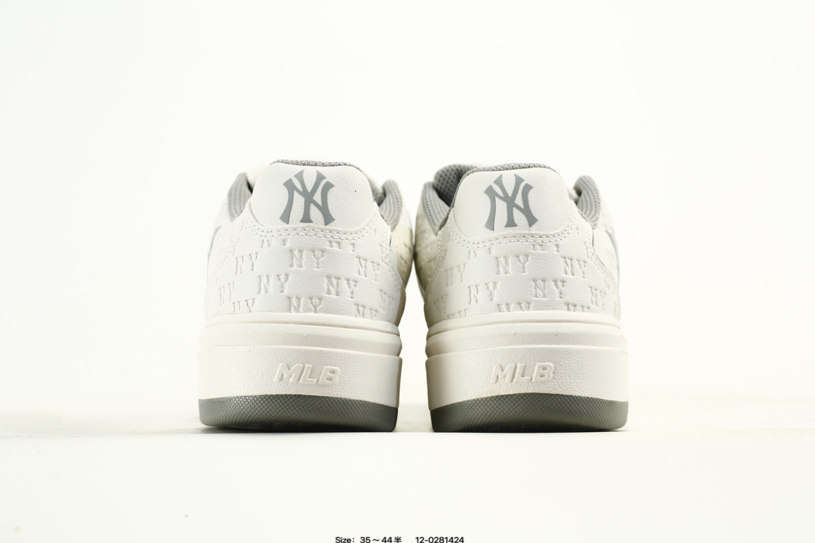MLB Chunky Liner Platform Sneakers White/Grey