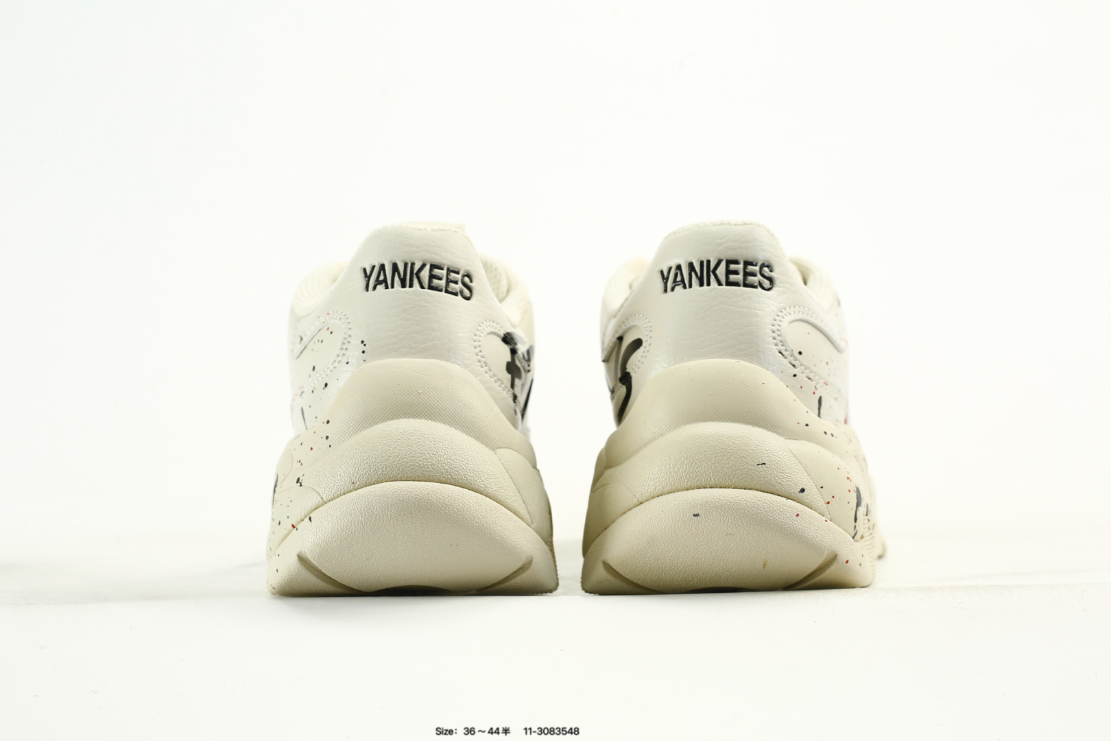 MLB Bigball Chunky Pixel Low-Top Sneakers Cream