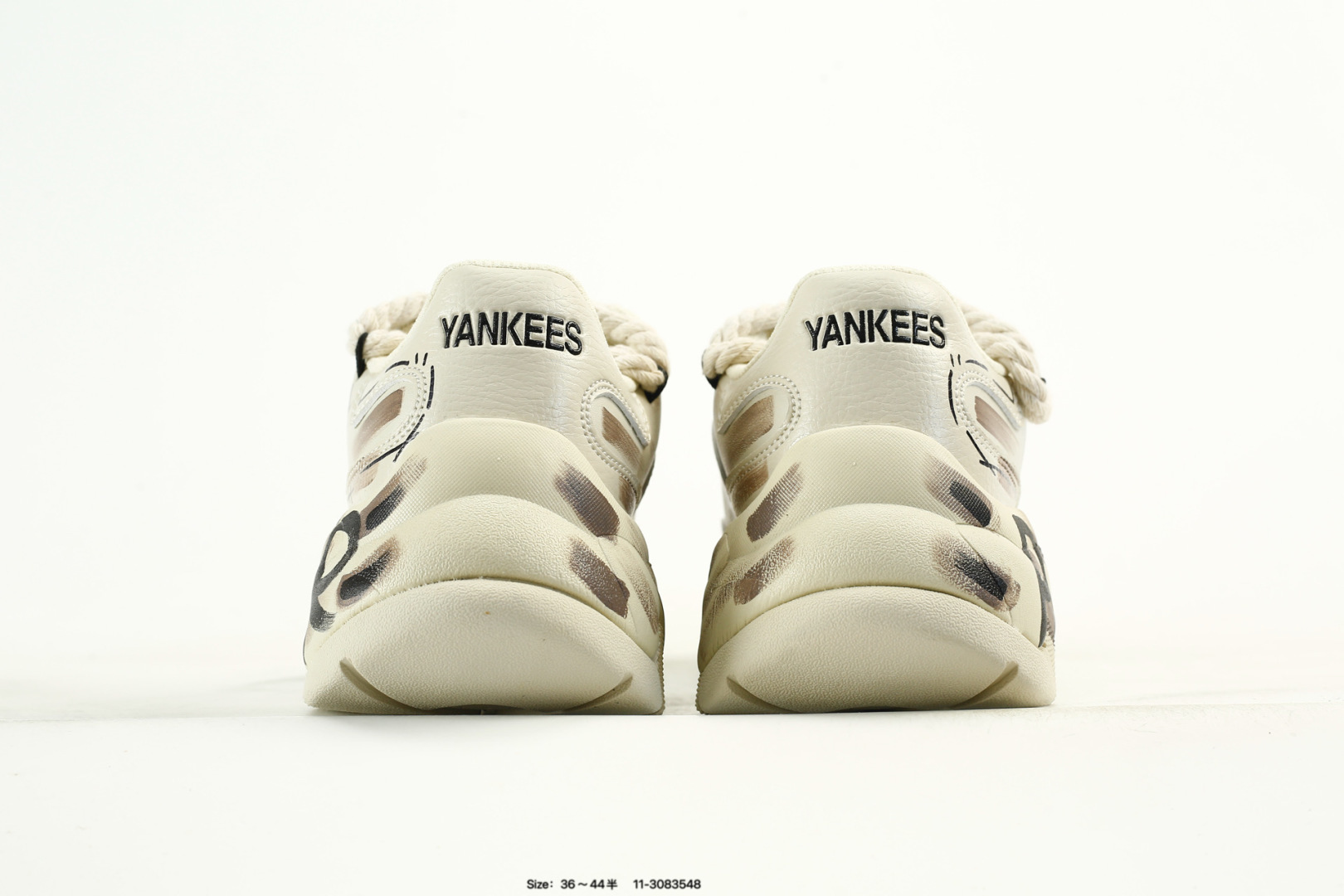 MLB Bigball Chunky Pixel Sneakers Beige