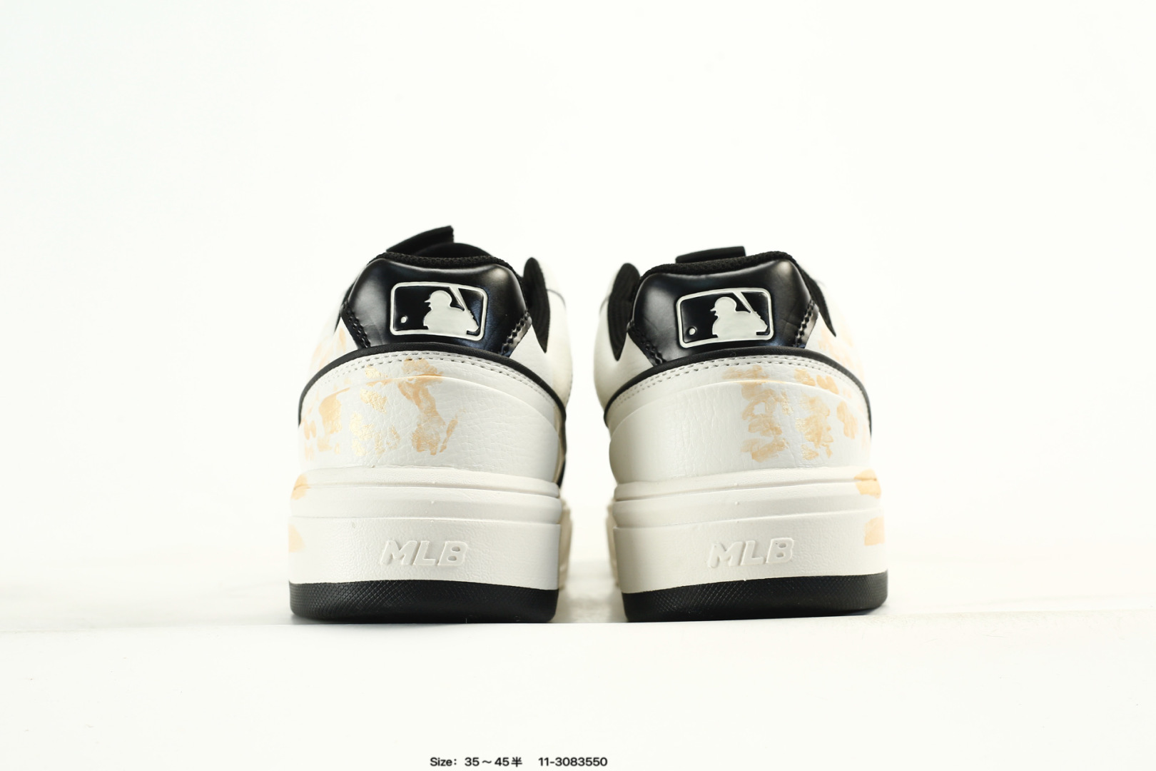 MLB Chunky Liner PU Sneakers White/Black/Gold