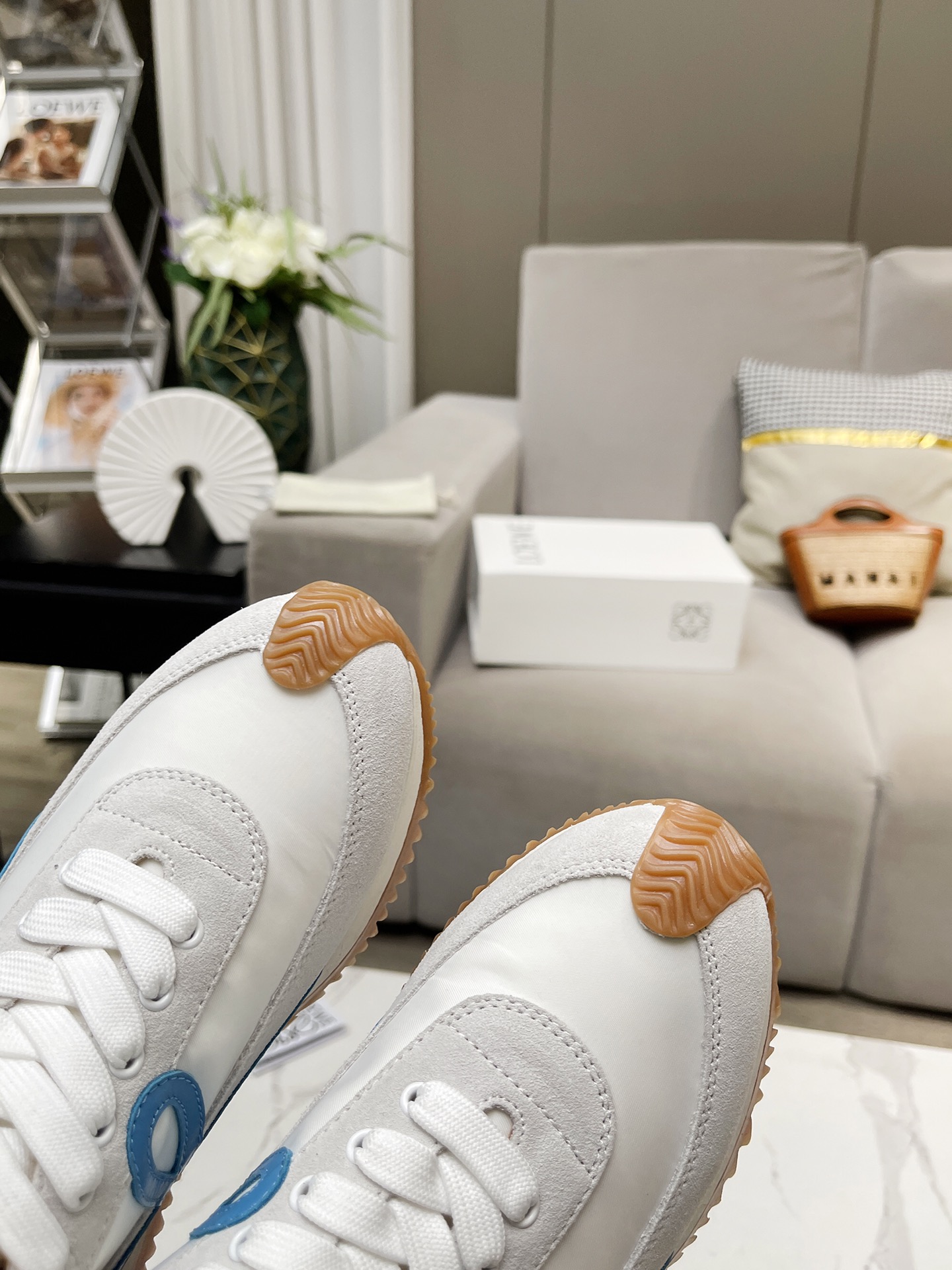 Loewe Hidden Wedge Retro Sneakers Multicolor