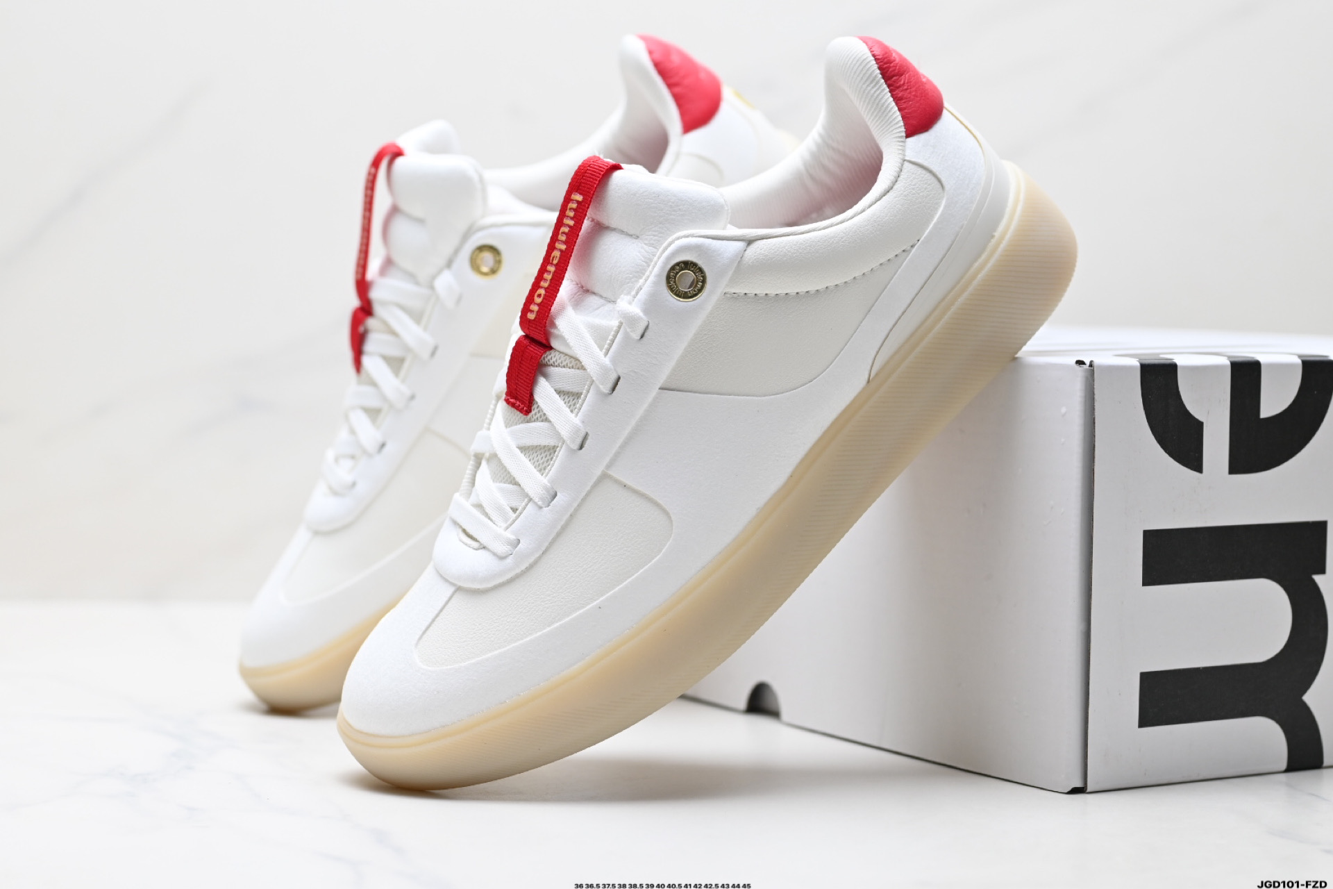 Lululemon Cityverse Low-Top Sneakers White Red