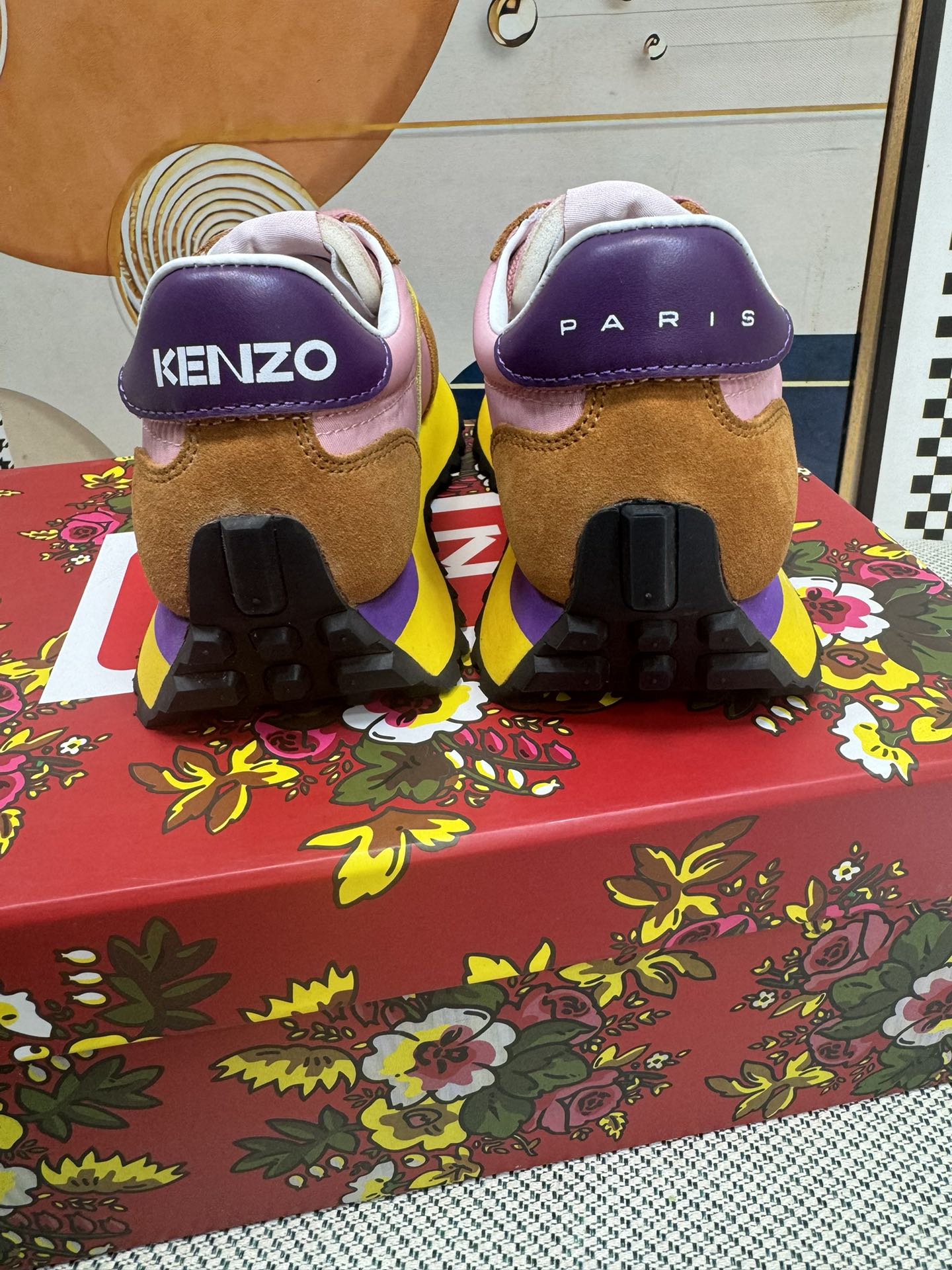 Kenzo Paris Retro Runner Shoes Multicolor