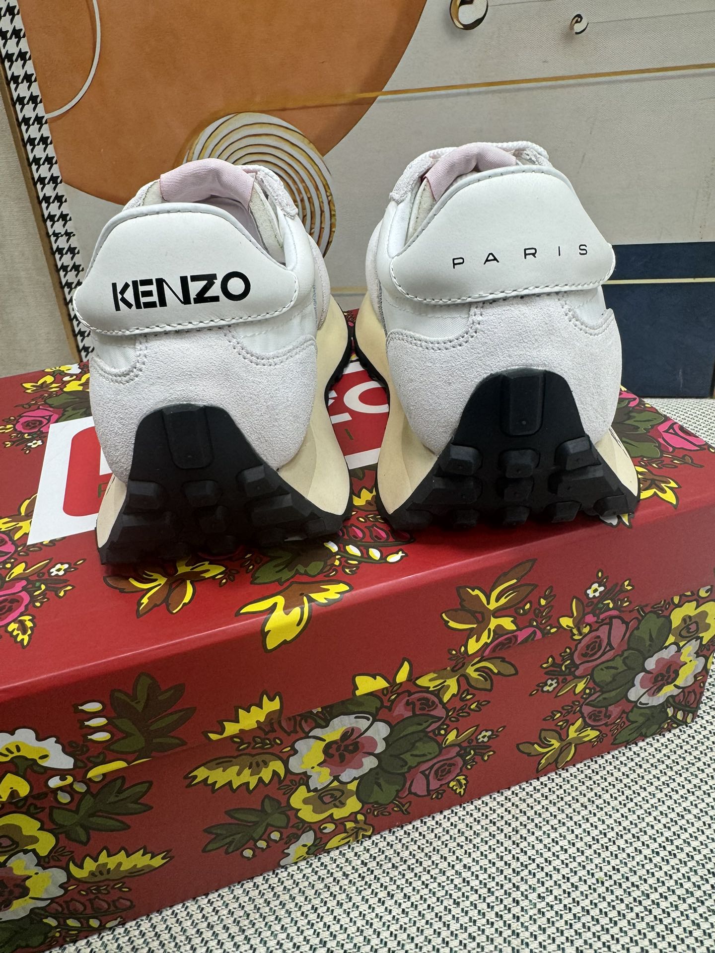 Kenzo Paris Retro Runner Sneakers White