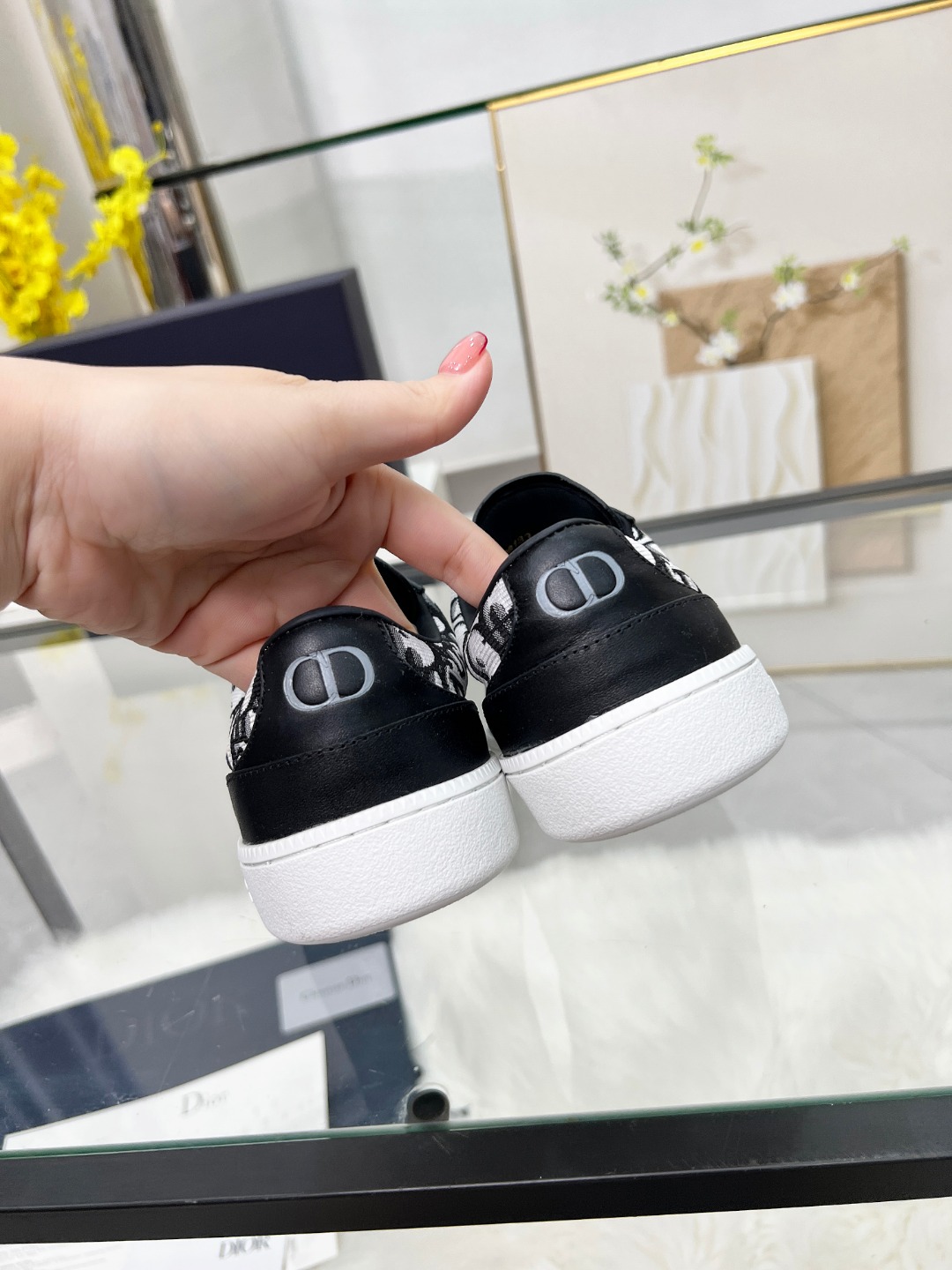 Dior B01 Low Sneakers Black/White