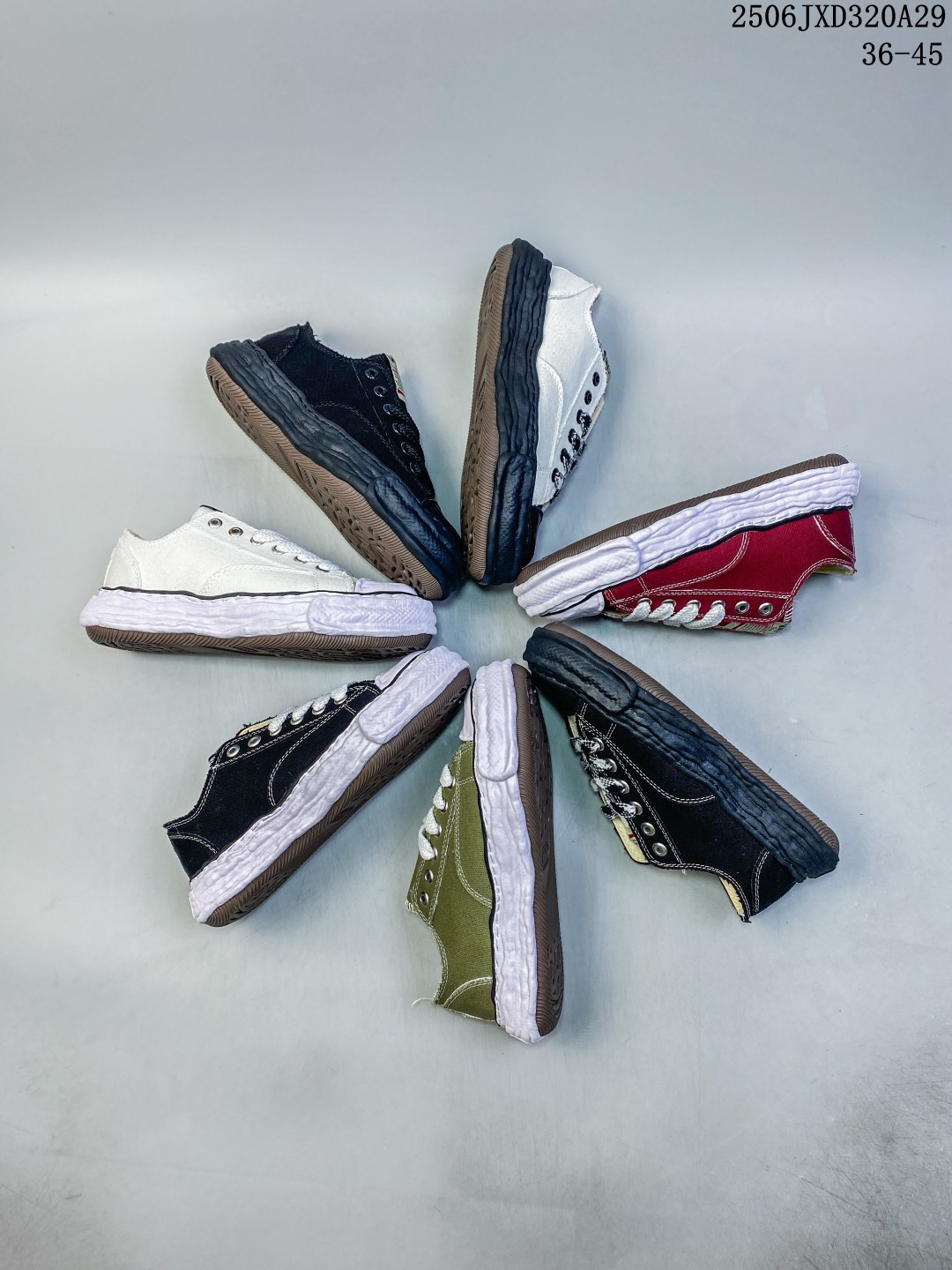 Maison Mihara Yasuhiro Blakey Canvas Low Multicolor