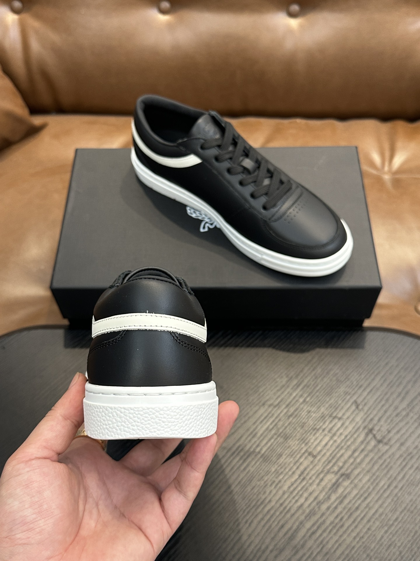 MCM Skystream Logo Sneakers Black