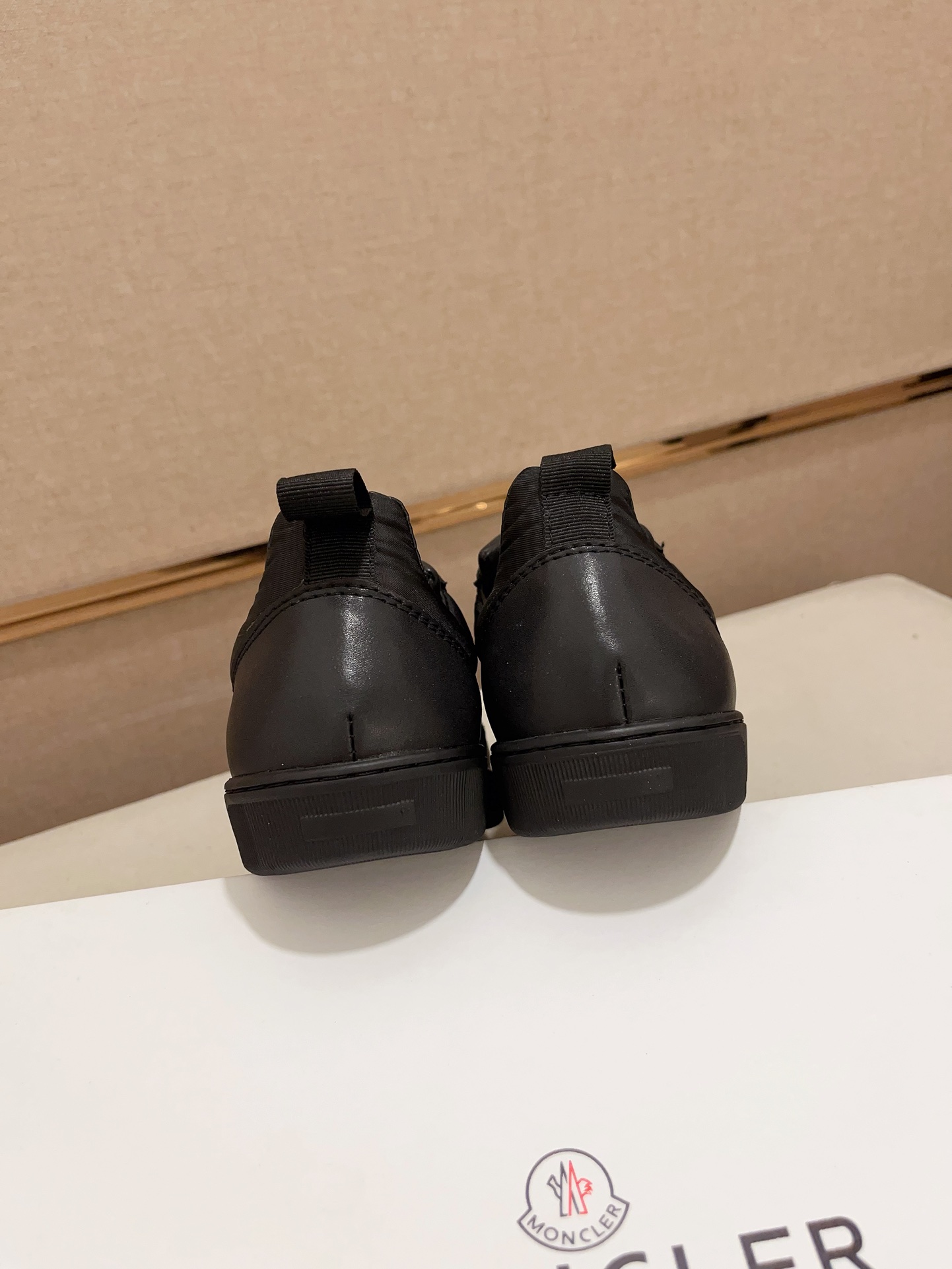 Moncler Lunarove Lace-Up Sneakers Black