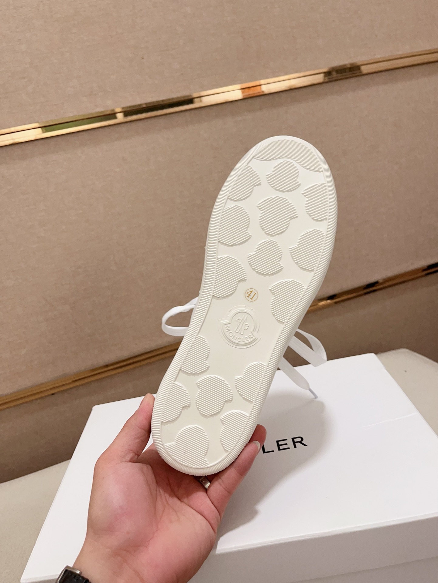 Moncler Lunarove Lace-Up Sneakers White