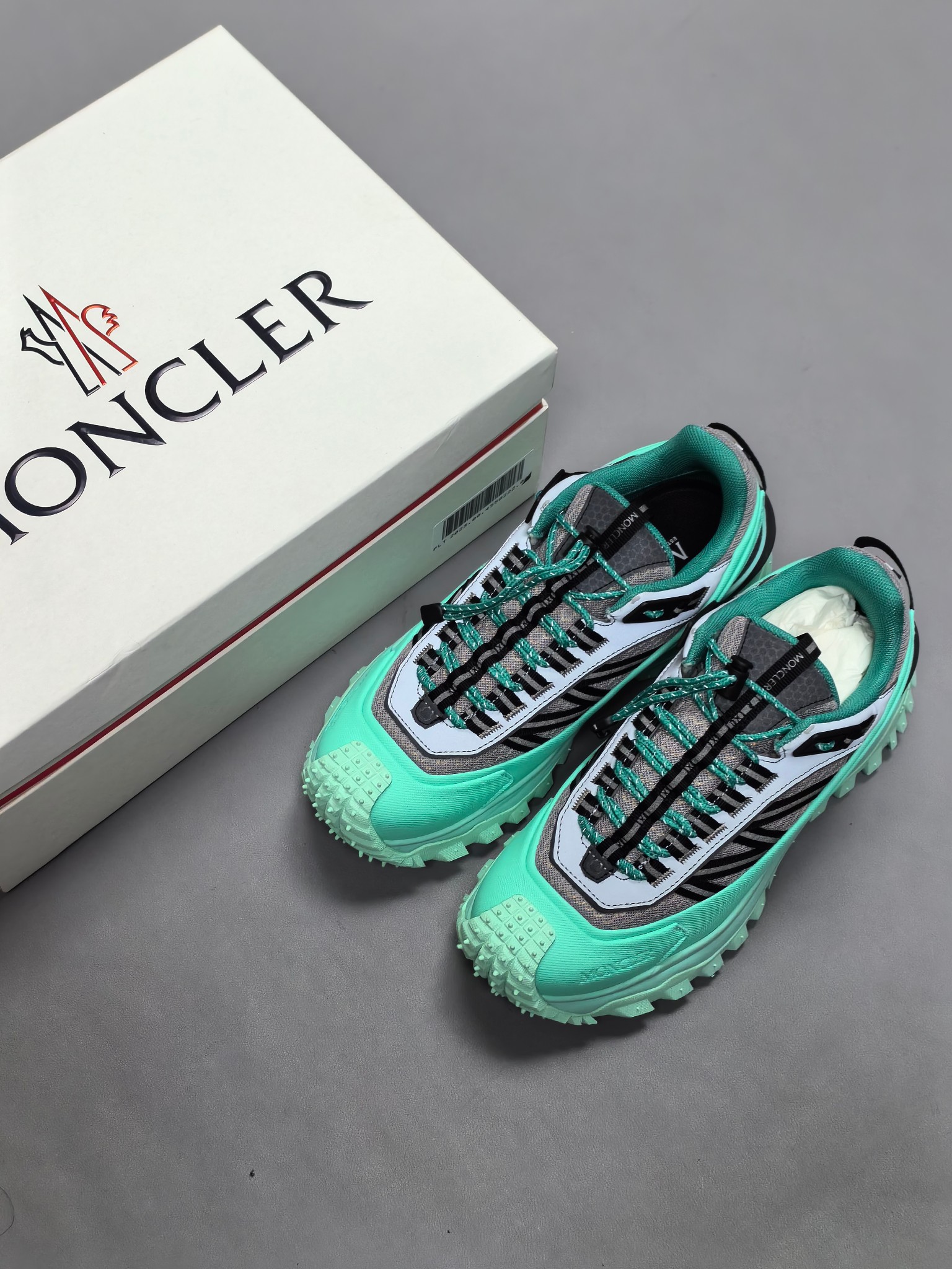 Moncler Trailgrip GTX Hiking Shoes Mint