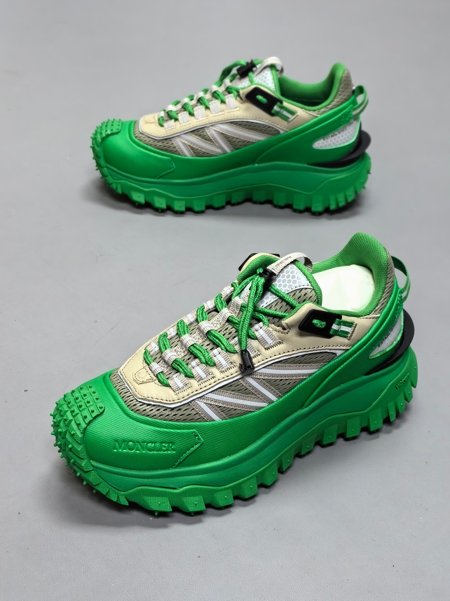Moncler Trailgrip GTX Hiking Sneakers Green