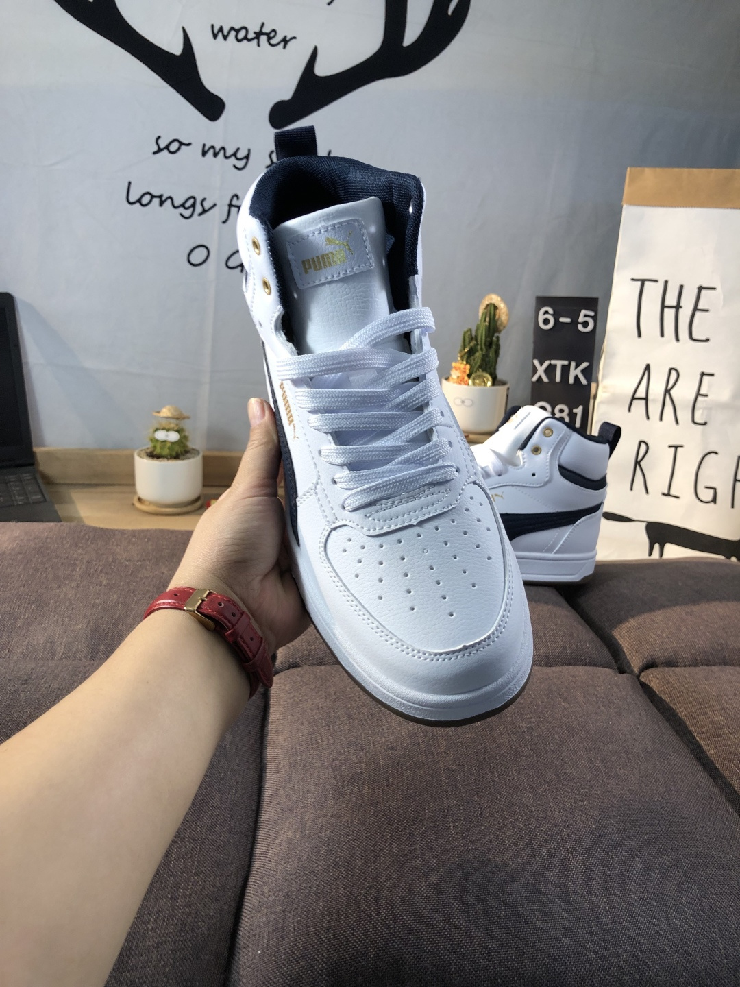 Puma Ralph Sampson Mid Sneakers White/Navy