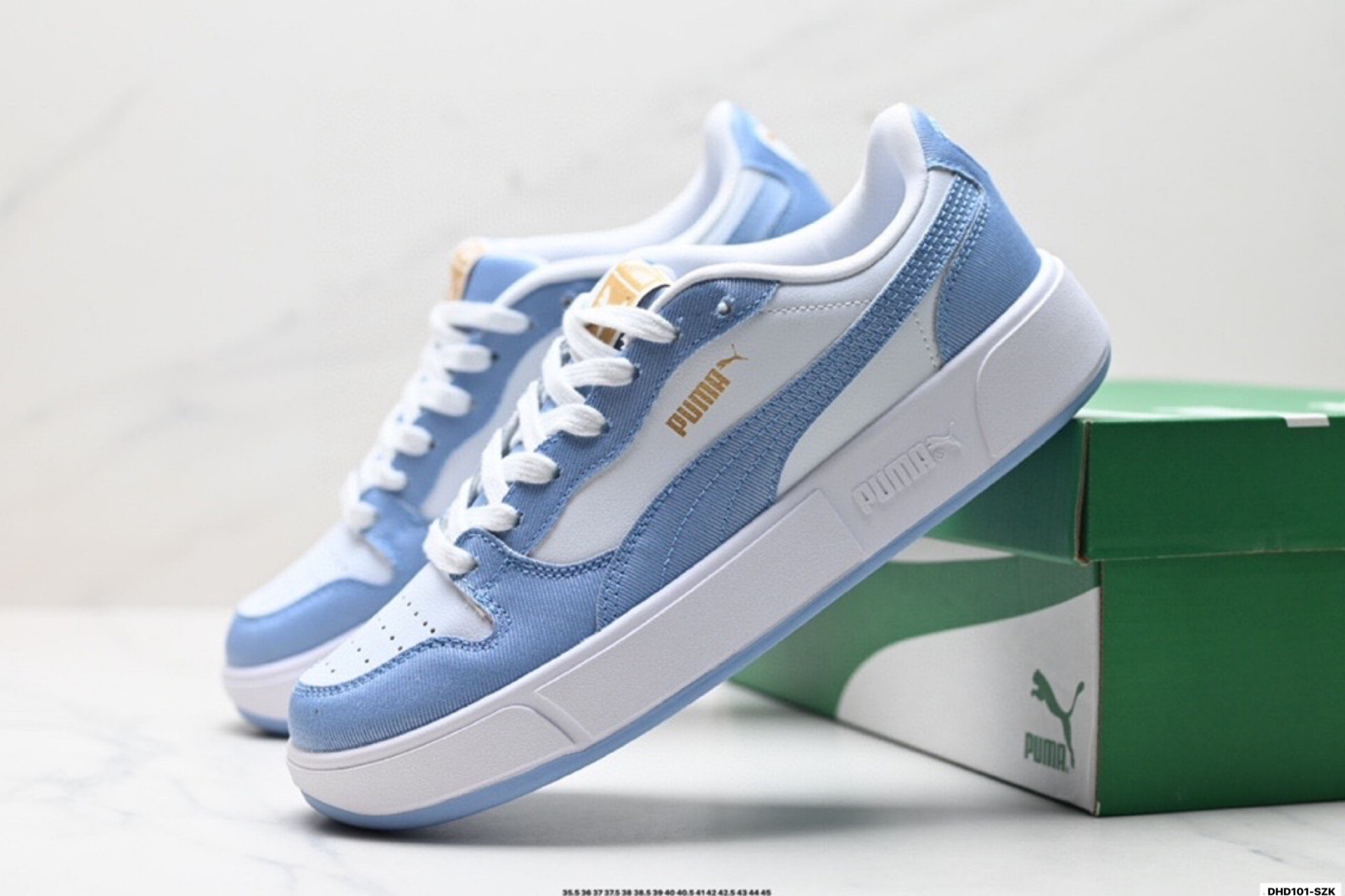 Puma LX Court Low Denim Sneakers Blue/White