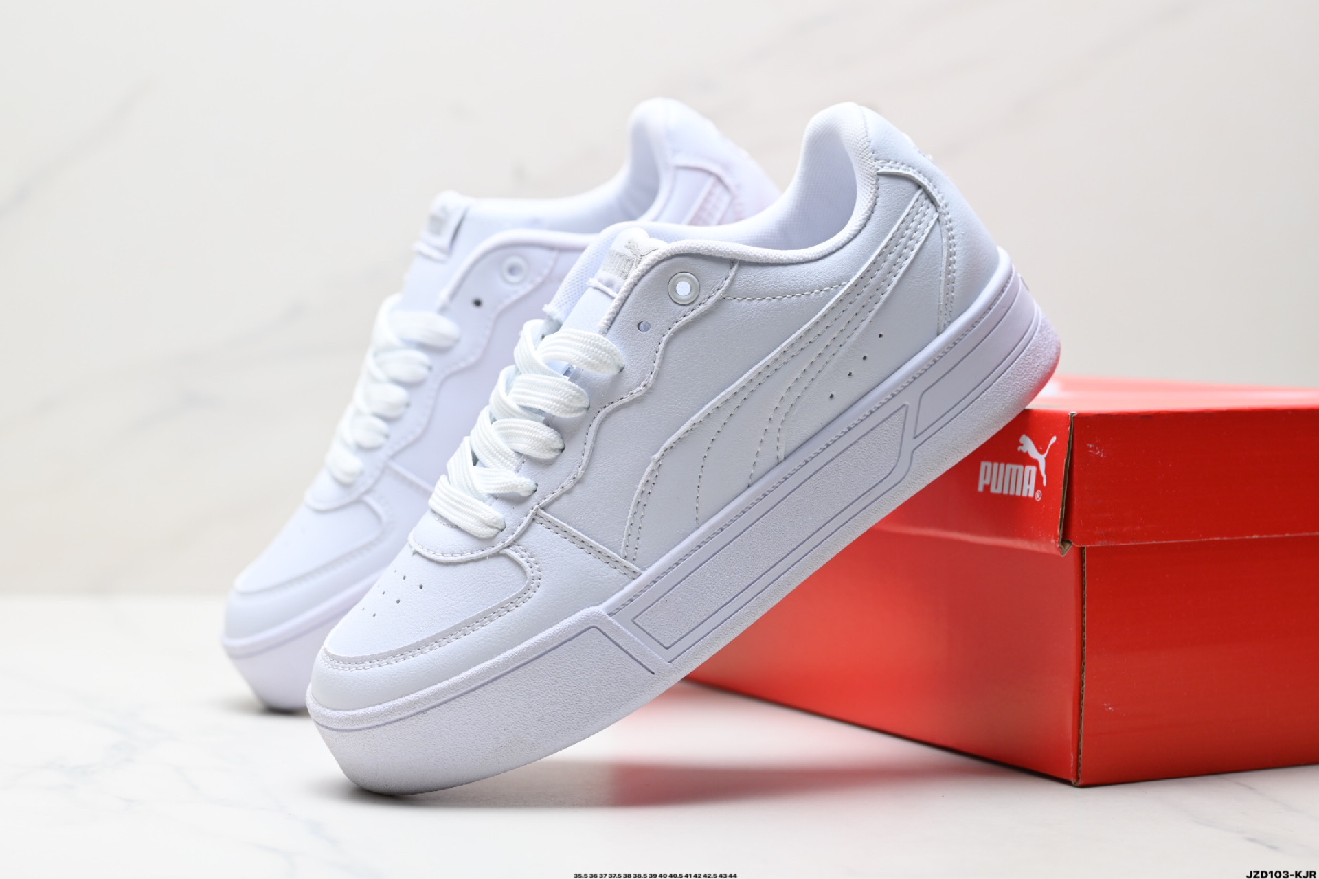 Puma Skye Leather Low-Top Sneakers White