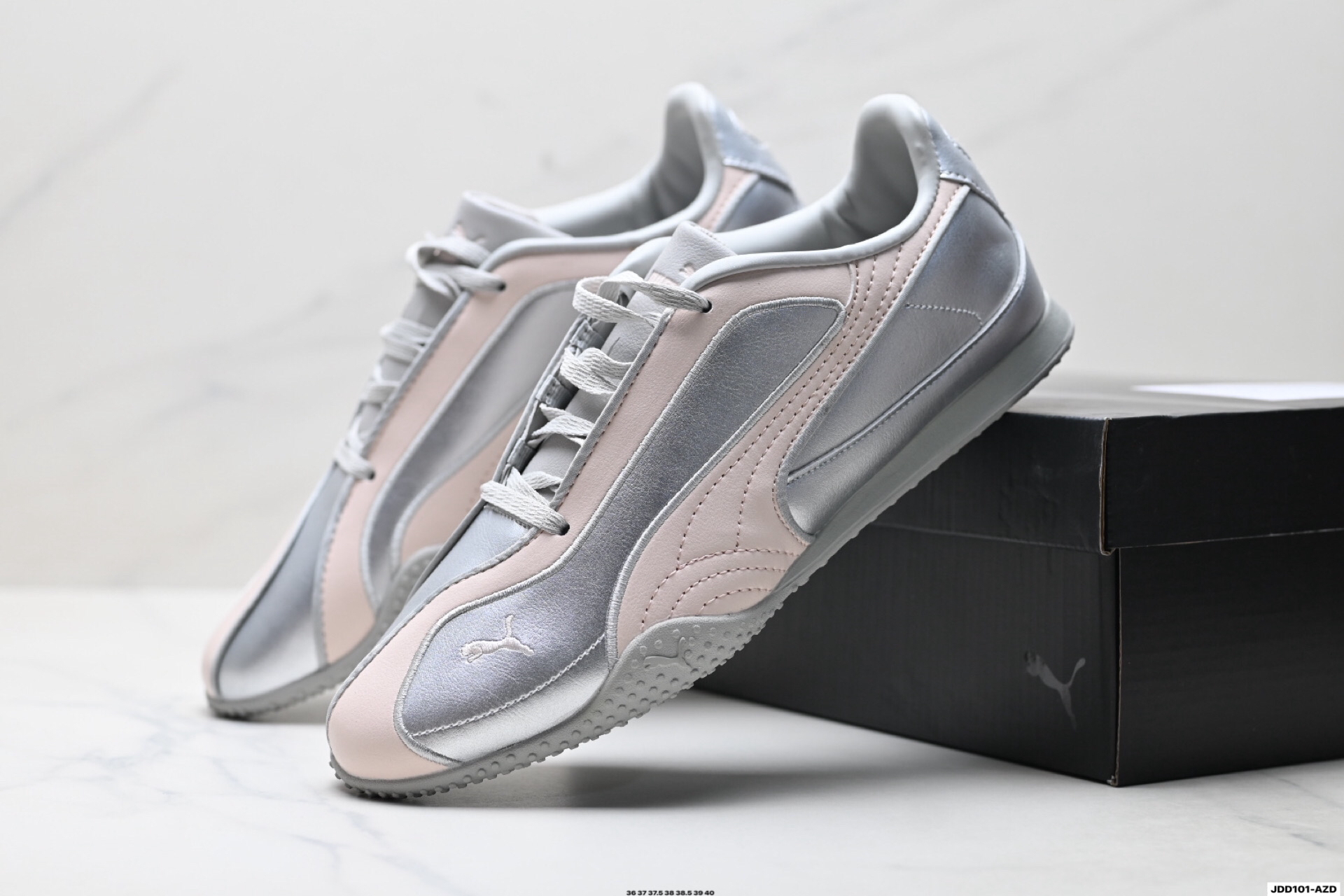 Puma Bella V2 Leather Sneaker Silver
